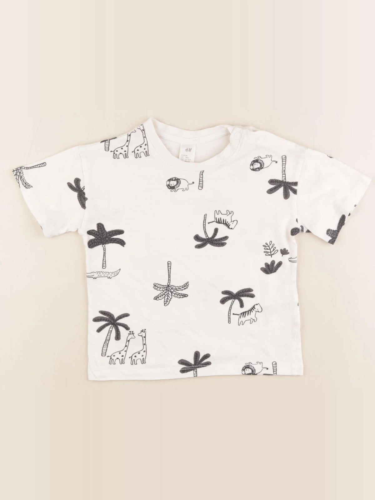H&M - tee-shirt blanc - 12/18 mois