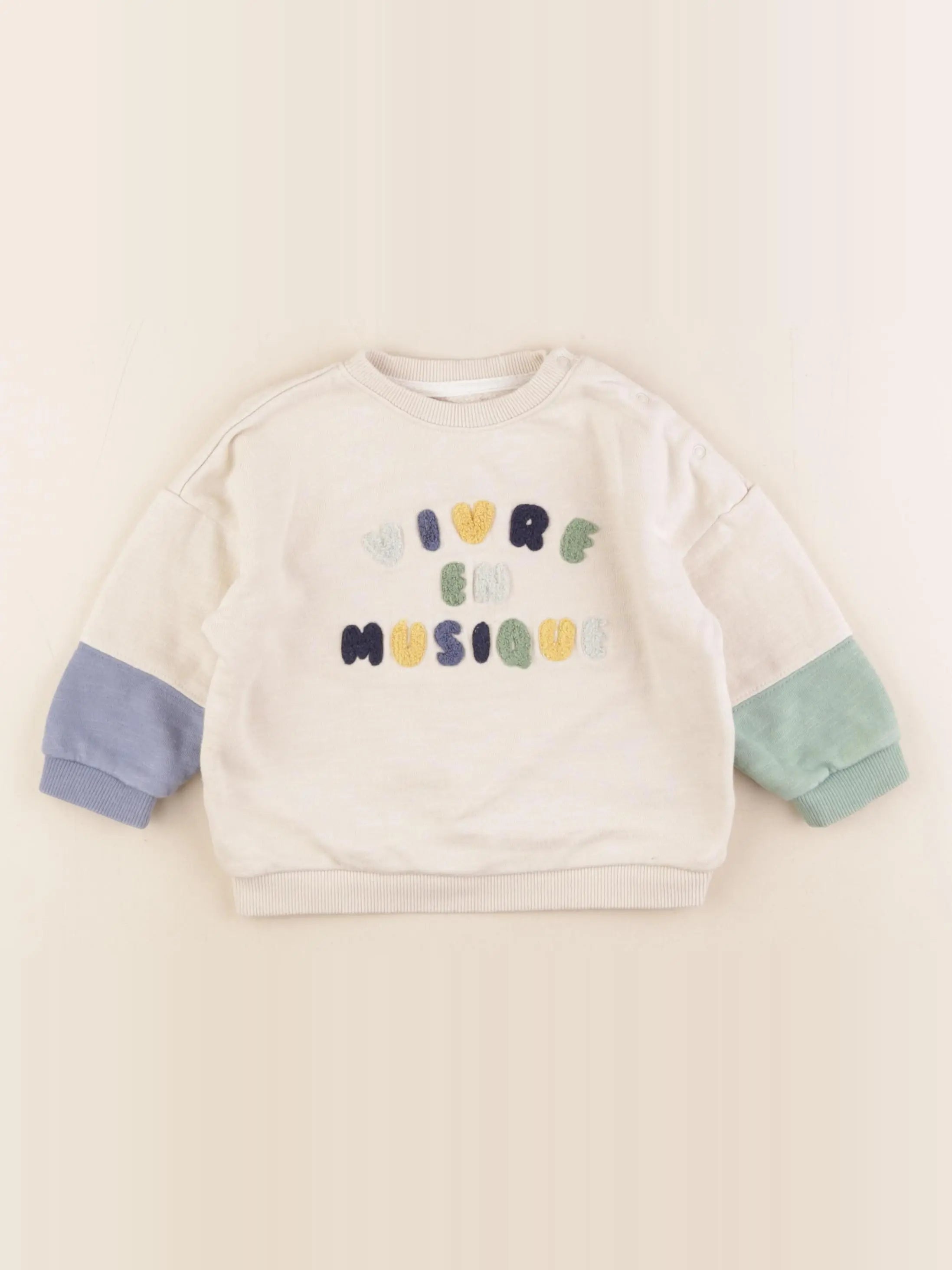 Boutchou - sweat multicolore - 24 mois