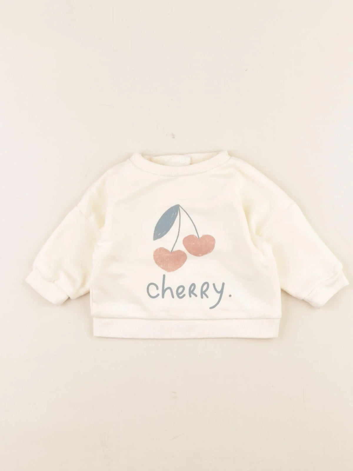 Vertbaudet - sweat beige - 3 mois