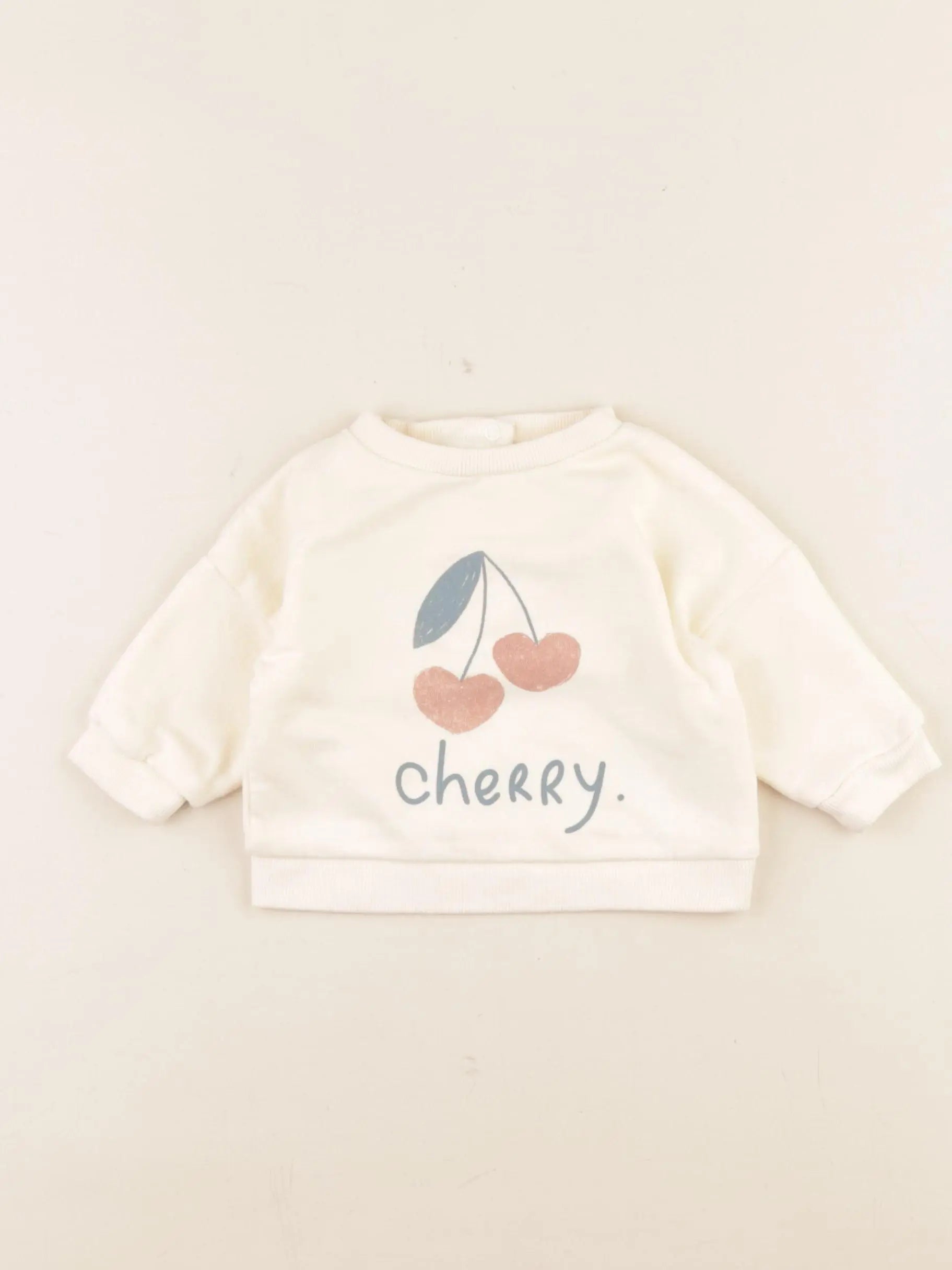 Vertbaudet - sweat beige - 3 mois