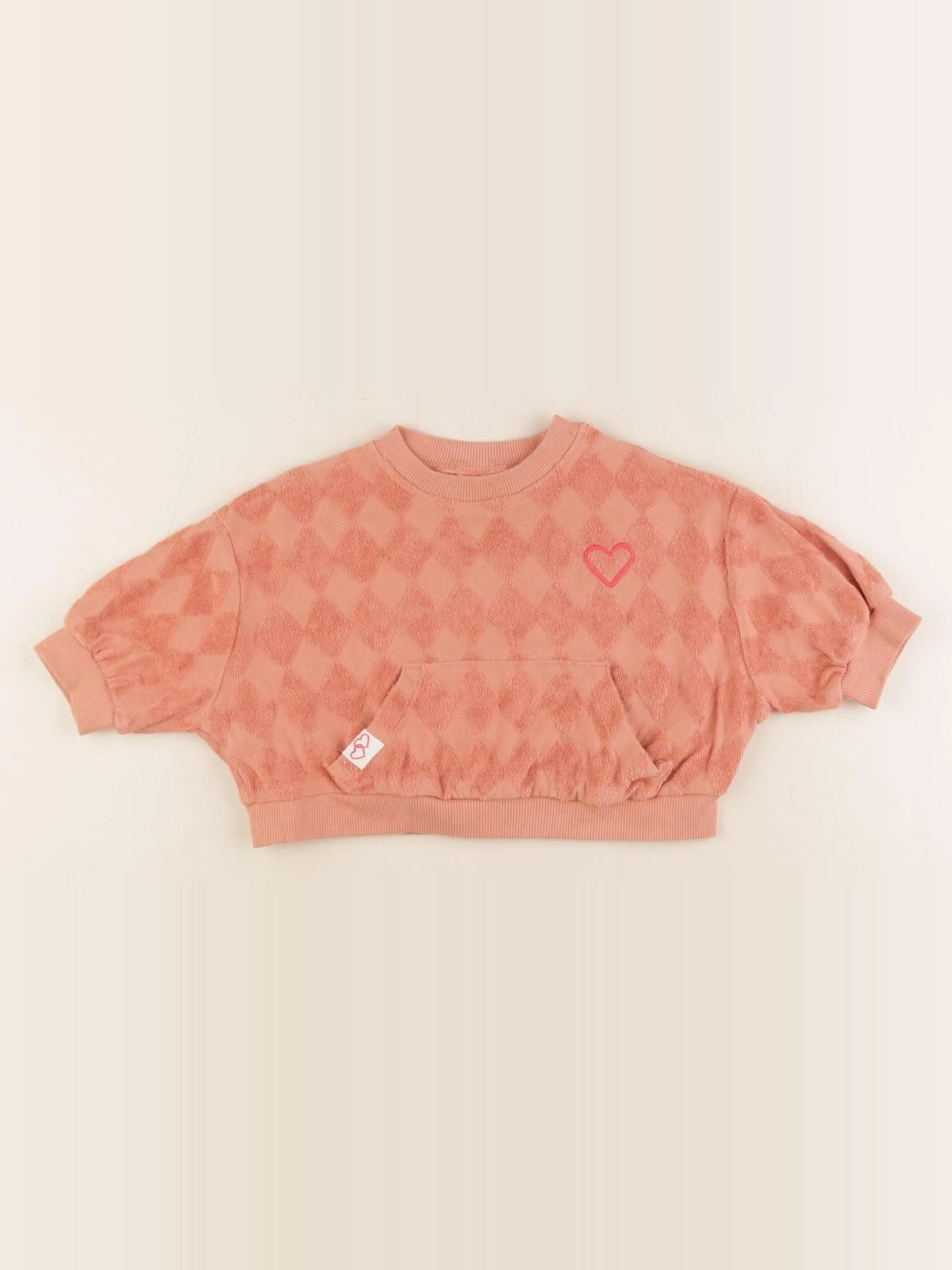 Next - sweat rose - 6/9 mois