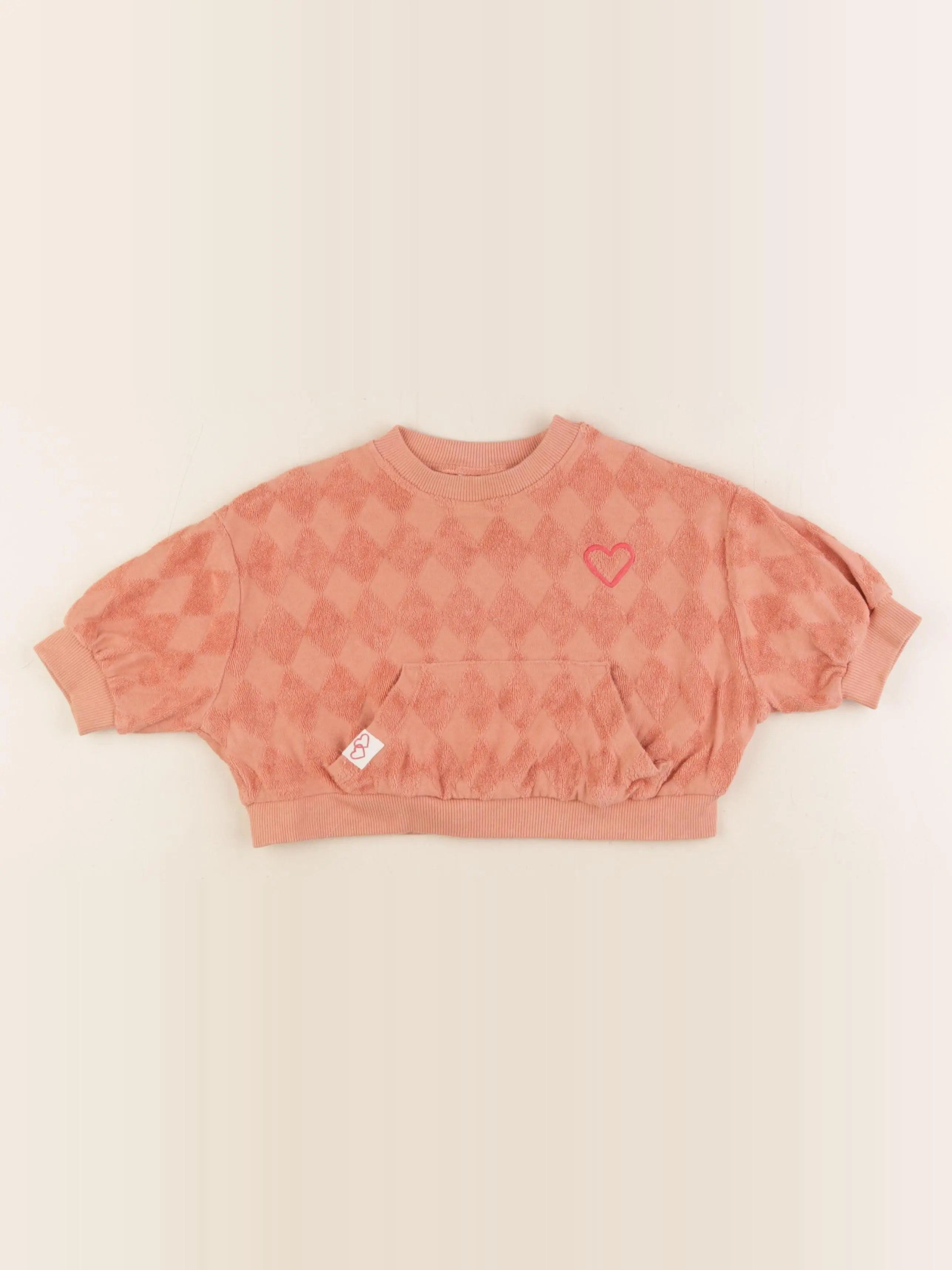 Next - sweat rose - 6/9 mois