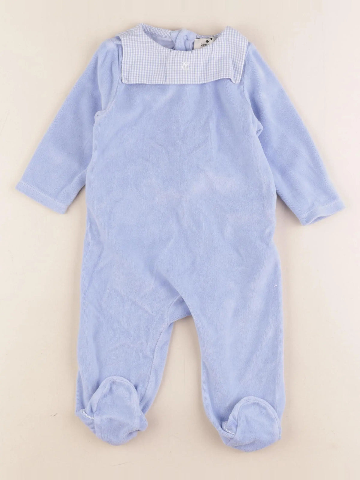 Cyrillus - pyjama velours bleu - 9 mois