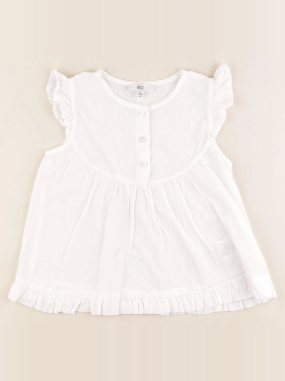 La Redoute - blouse blanc - 4 ans