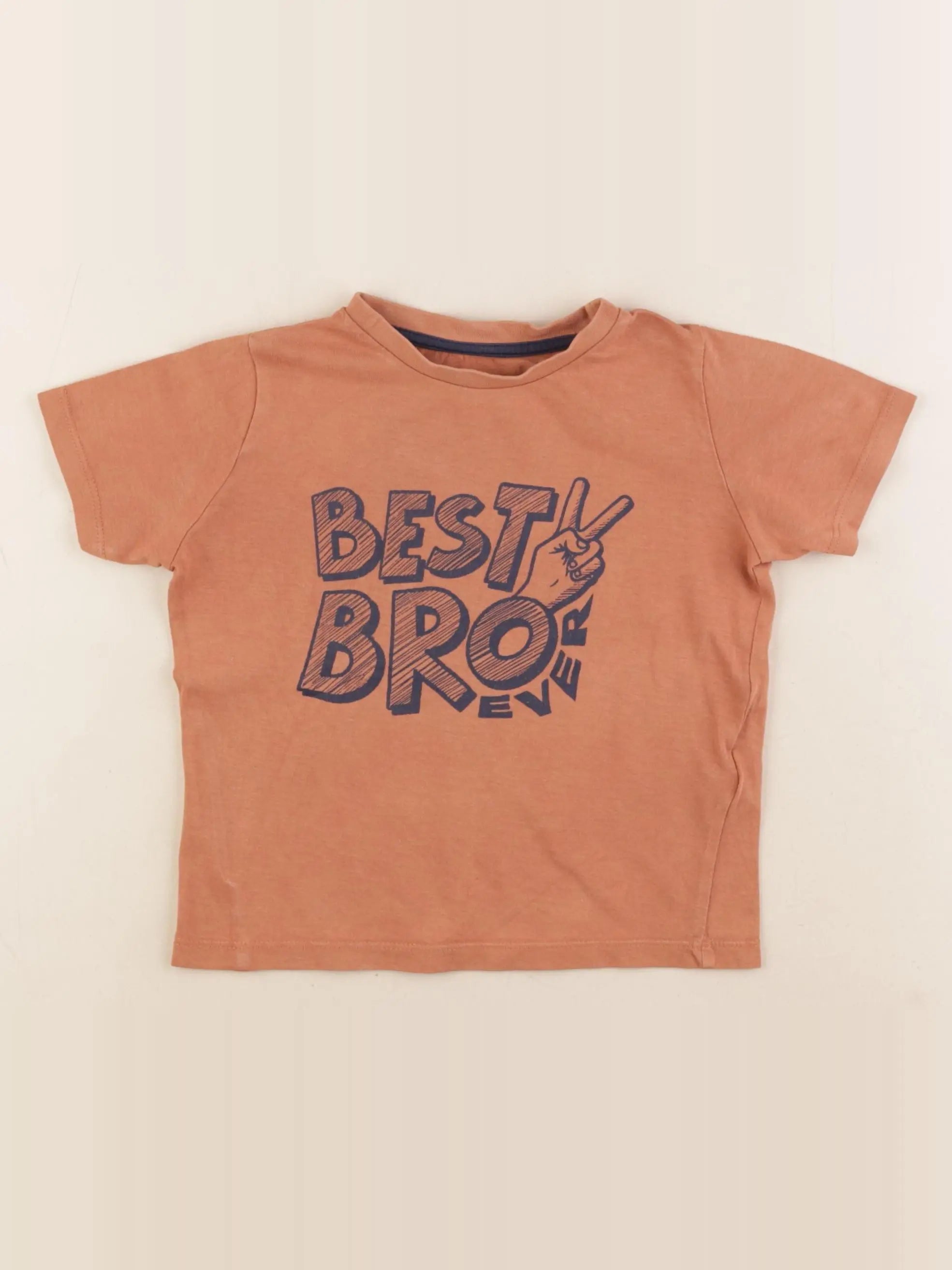 Vertbaudet - tee-shirt marron - 3 ans