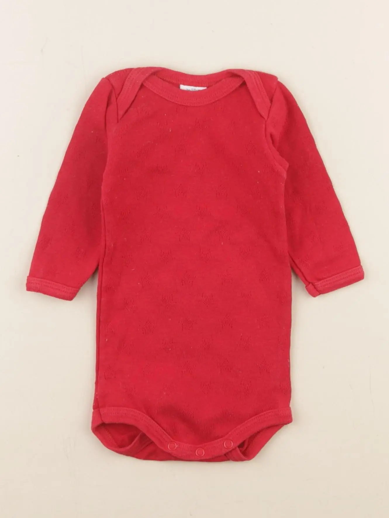 Petit Bateau - body rouge - 3 mois