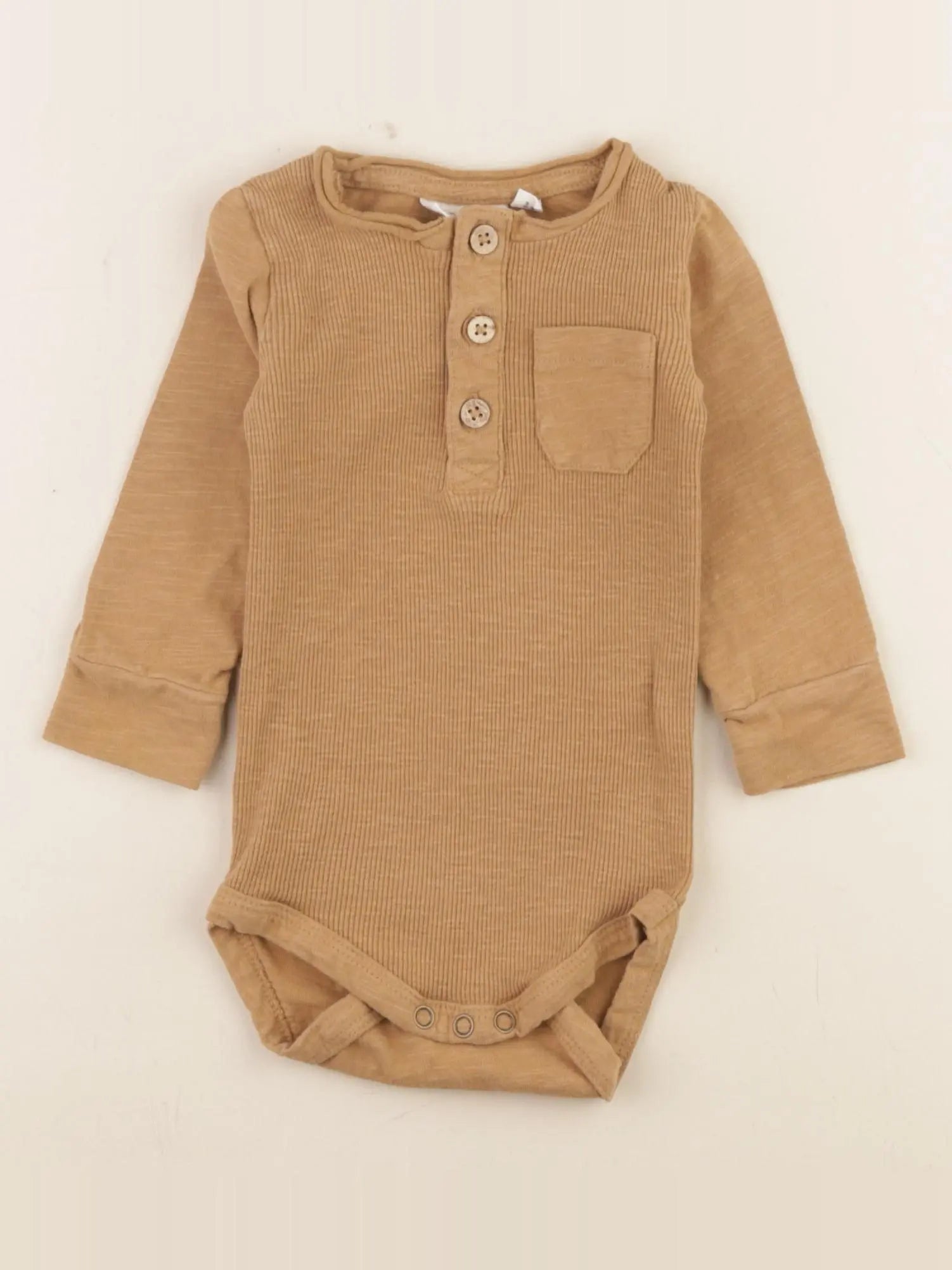 Lil'Atelier - body tee-shirt marron - 4/6 mois