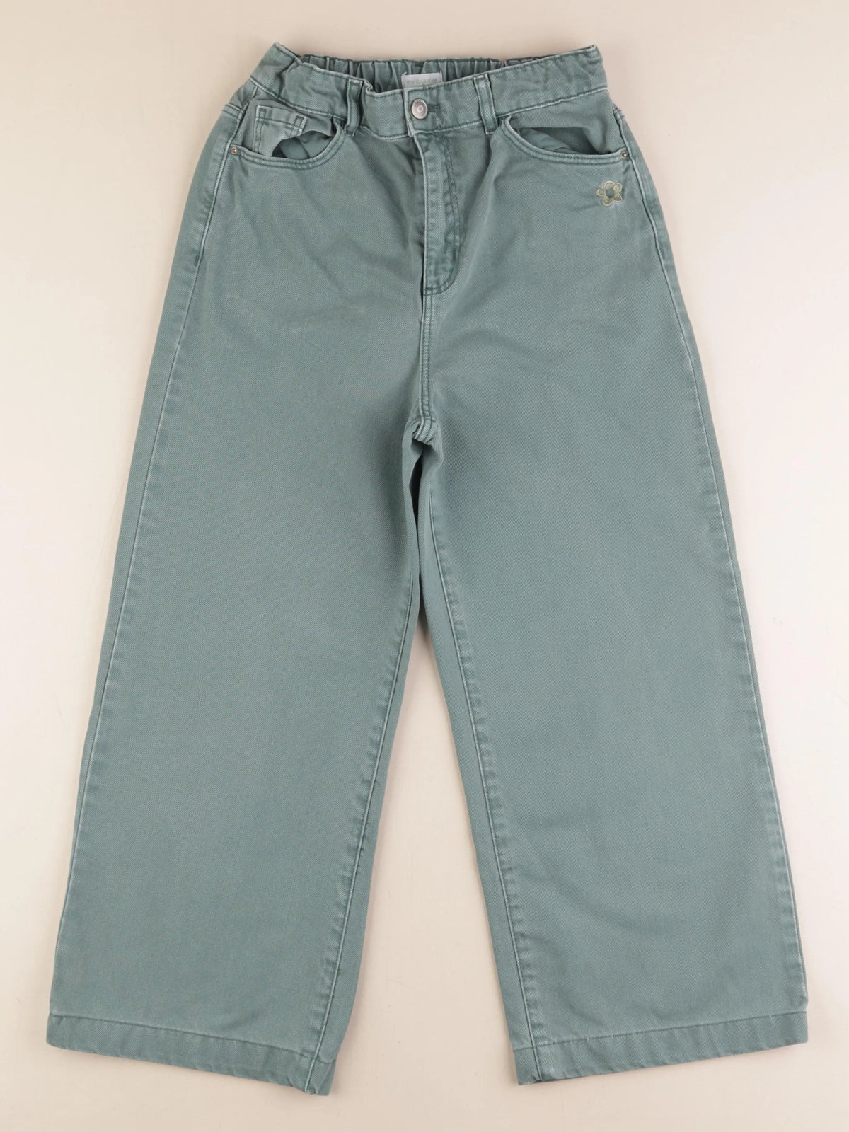 Vertbaudet - pantalon vert - 14 ans