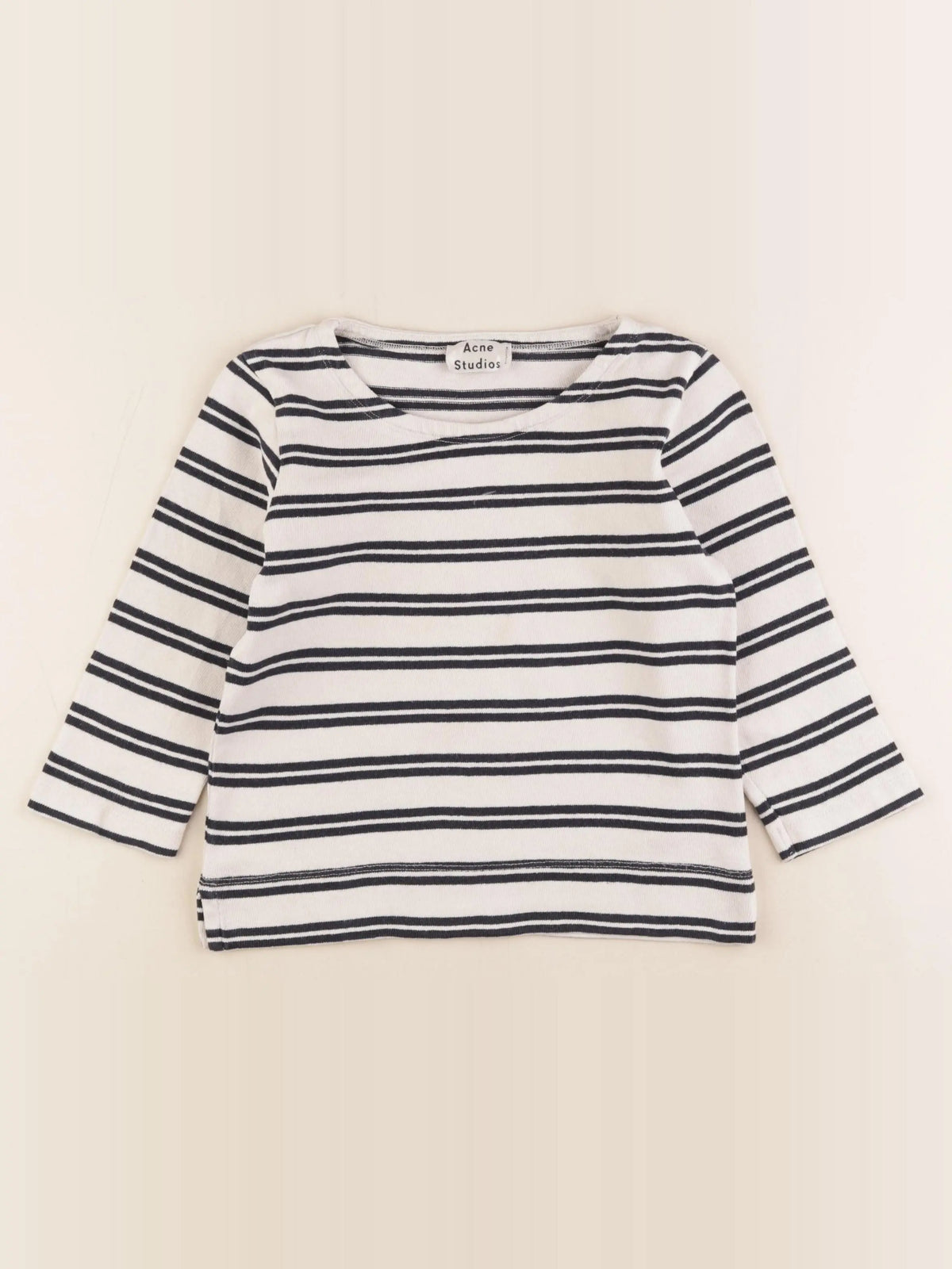 Acne  - tee-shirt beige, noir - 4/6 ans
