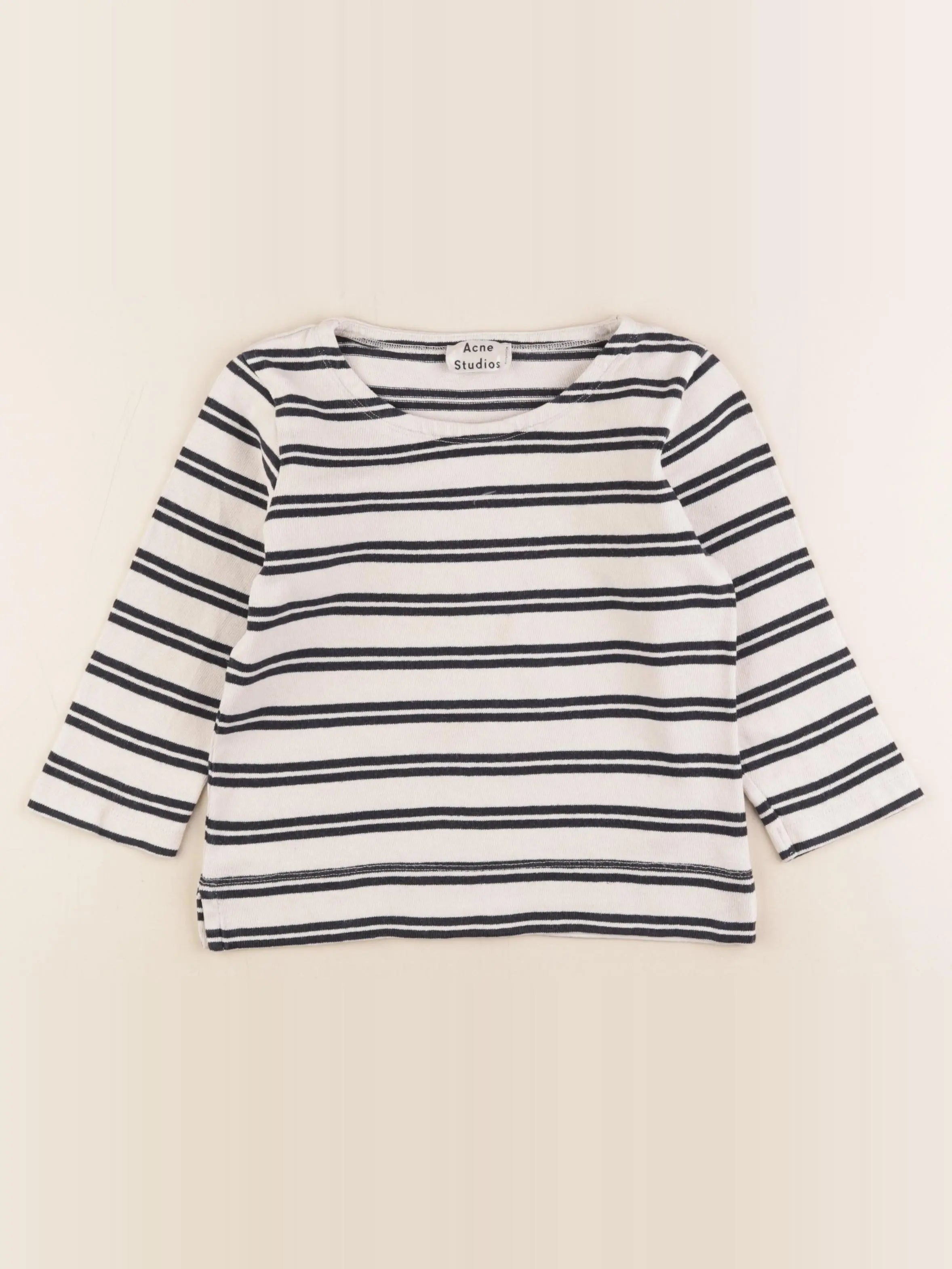 Acne  - tee-shirt beige, noir - 4/6 ans