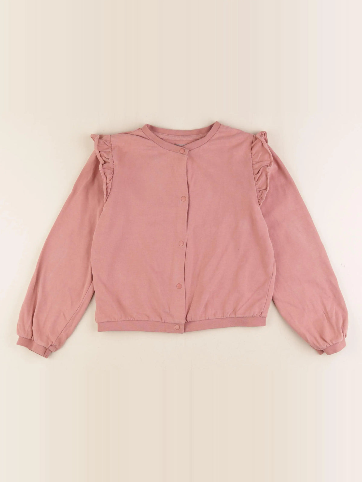 Vertbaudet - sweat rose - 8 ans