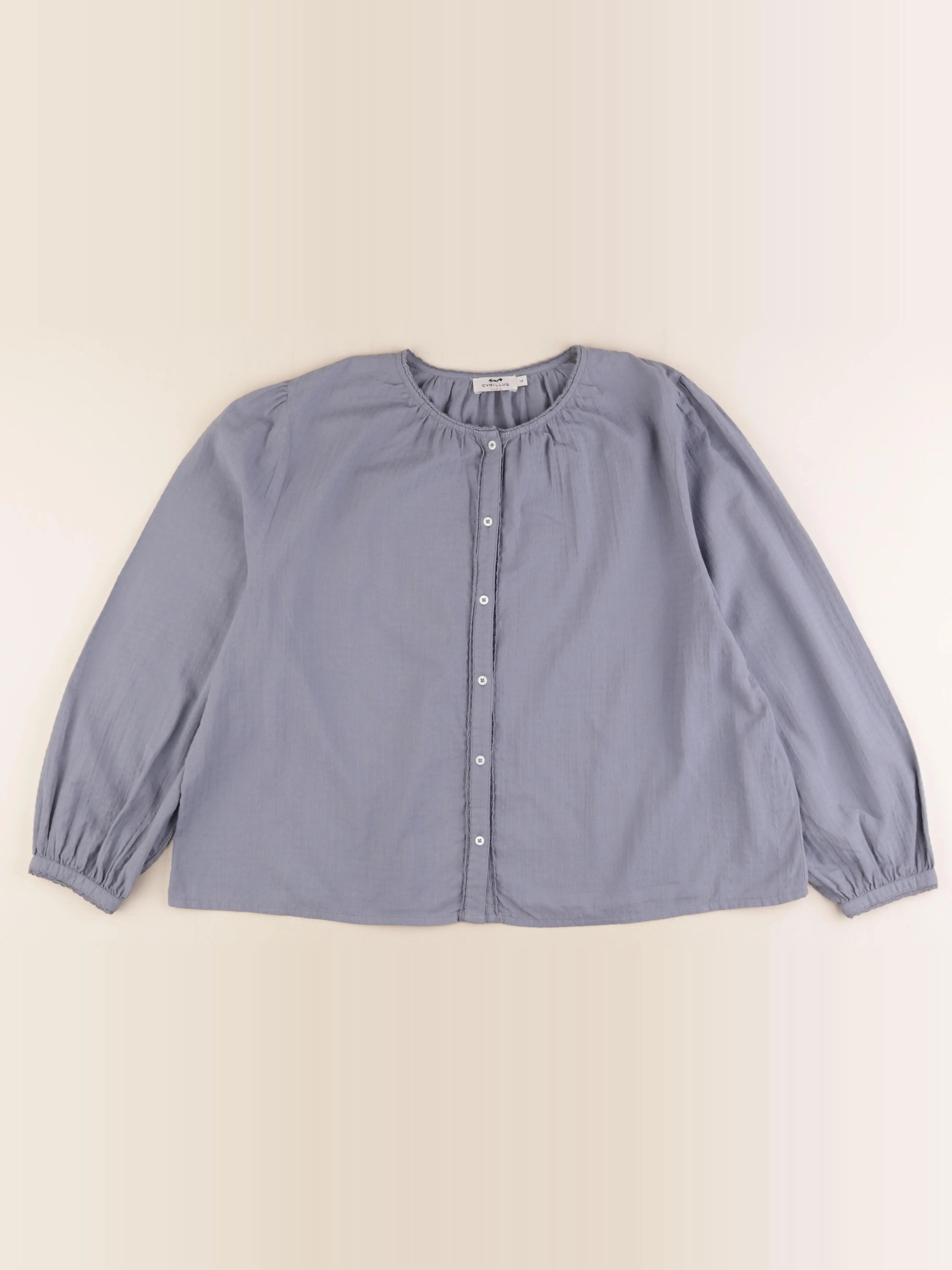 Cyrillus - blouse bleu - 14 ans