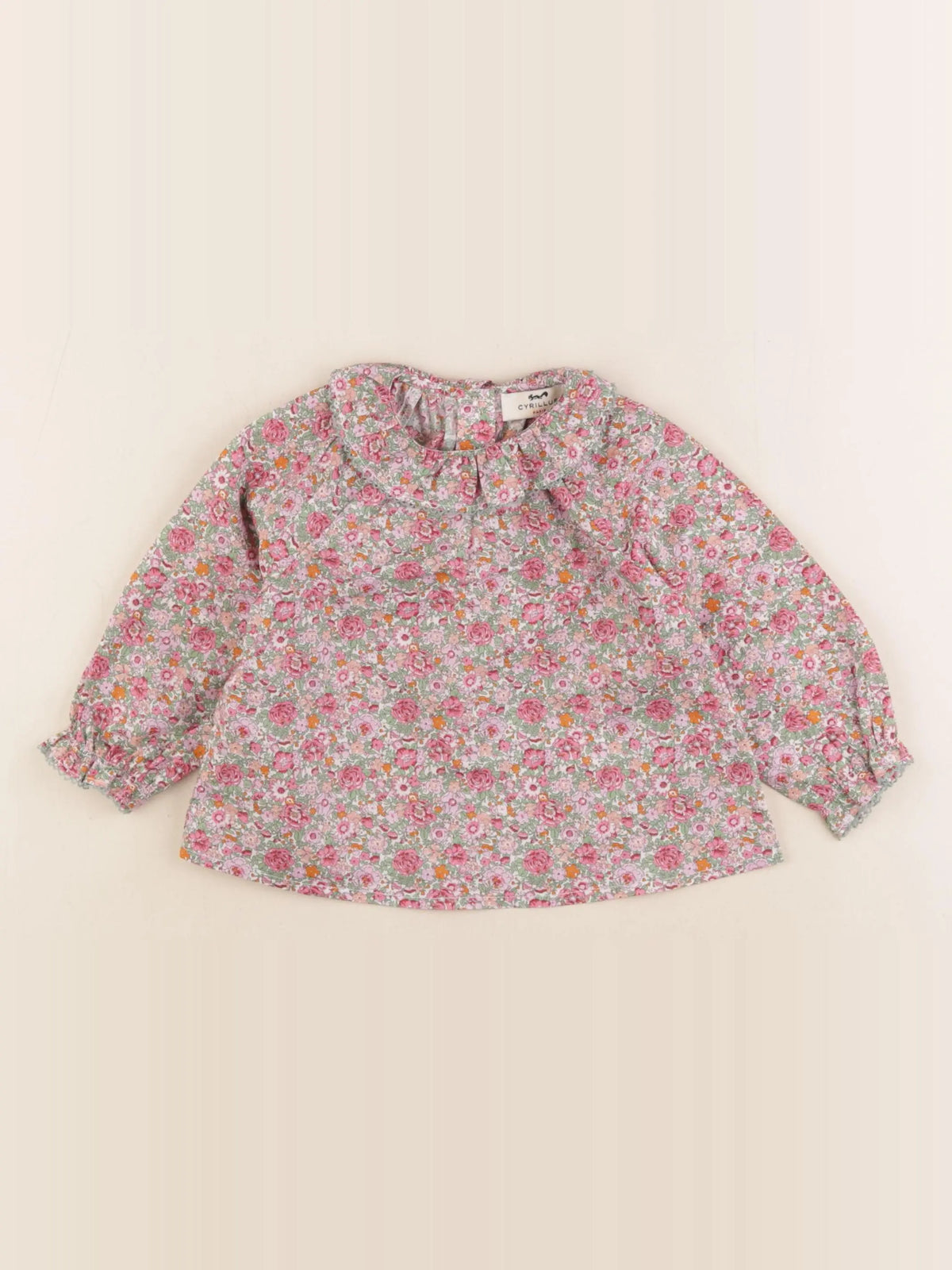 Cyrillus - blouse multicolore - 12 mois