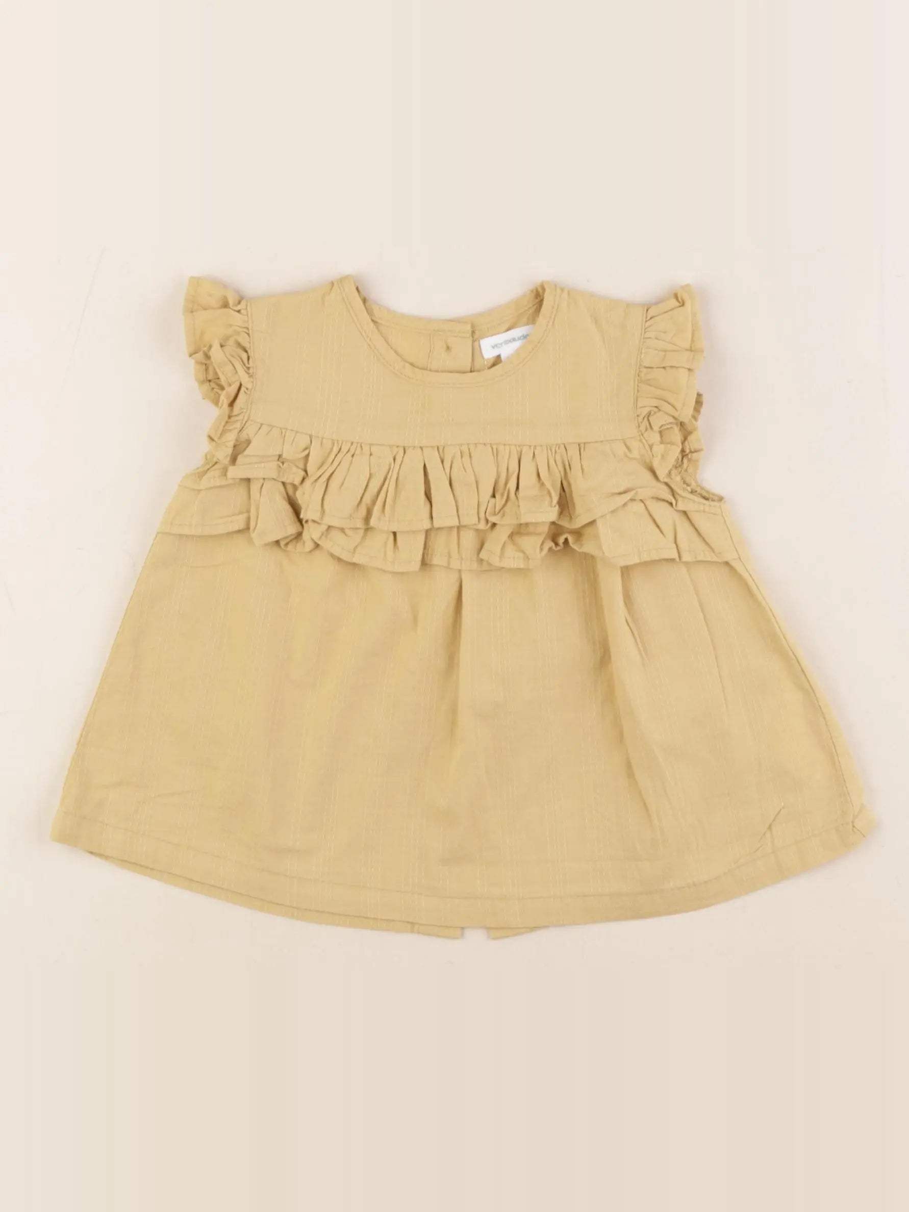 Vertbaudet - blouse jaune - 12 mois