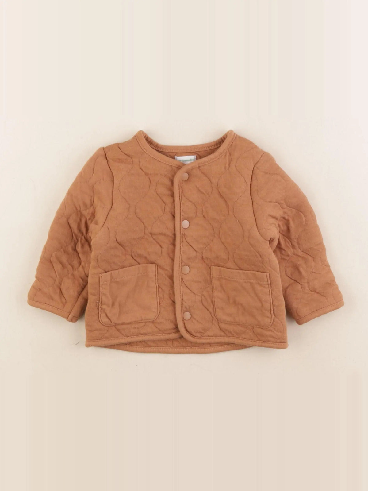 Vertbaudet - sweat marron - 12 mois