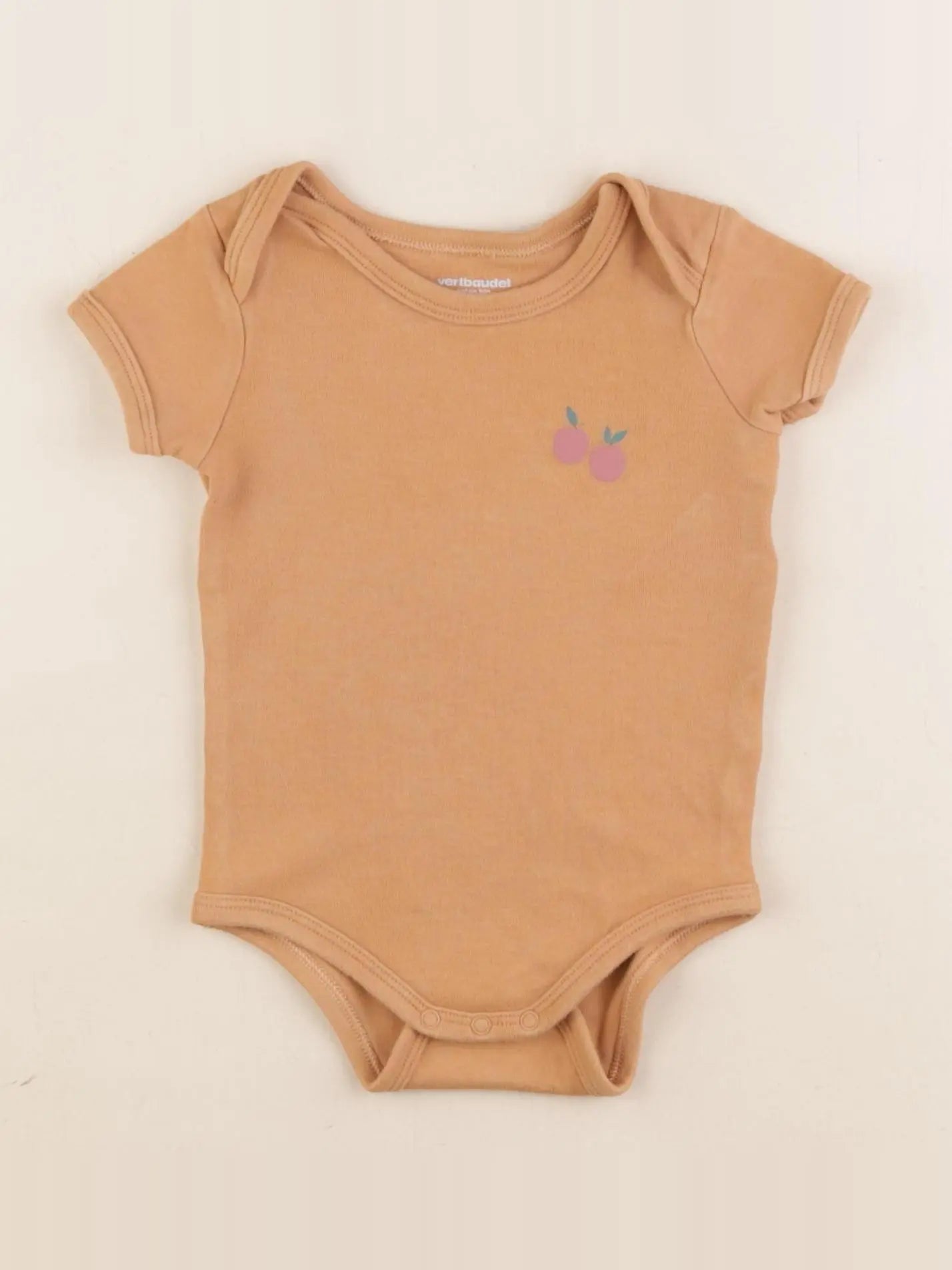 Vertbaudet - body marron - 12 mois