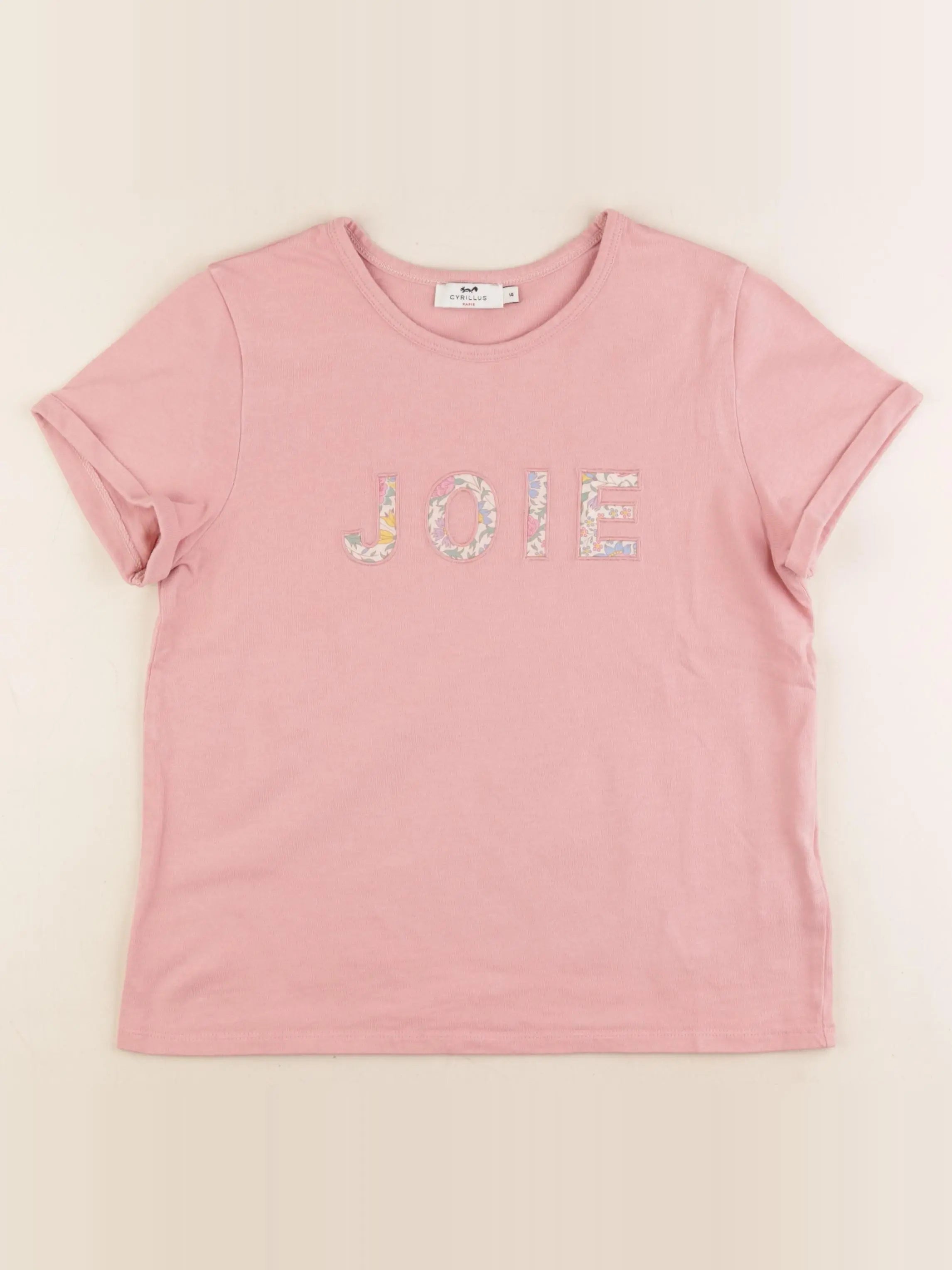 Cyrillus - tee-shirt rose - 12 ans