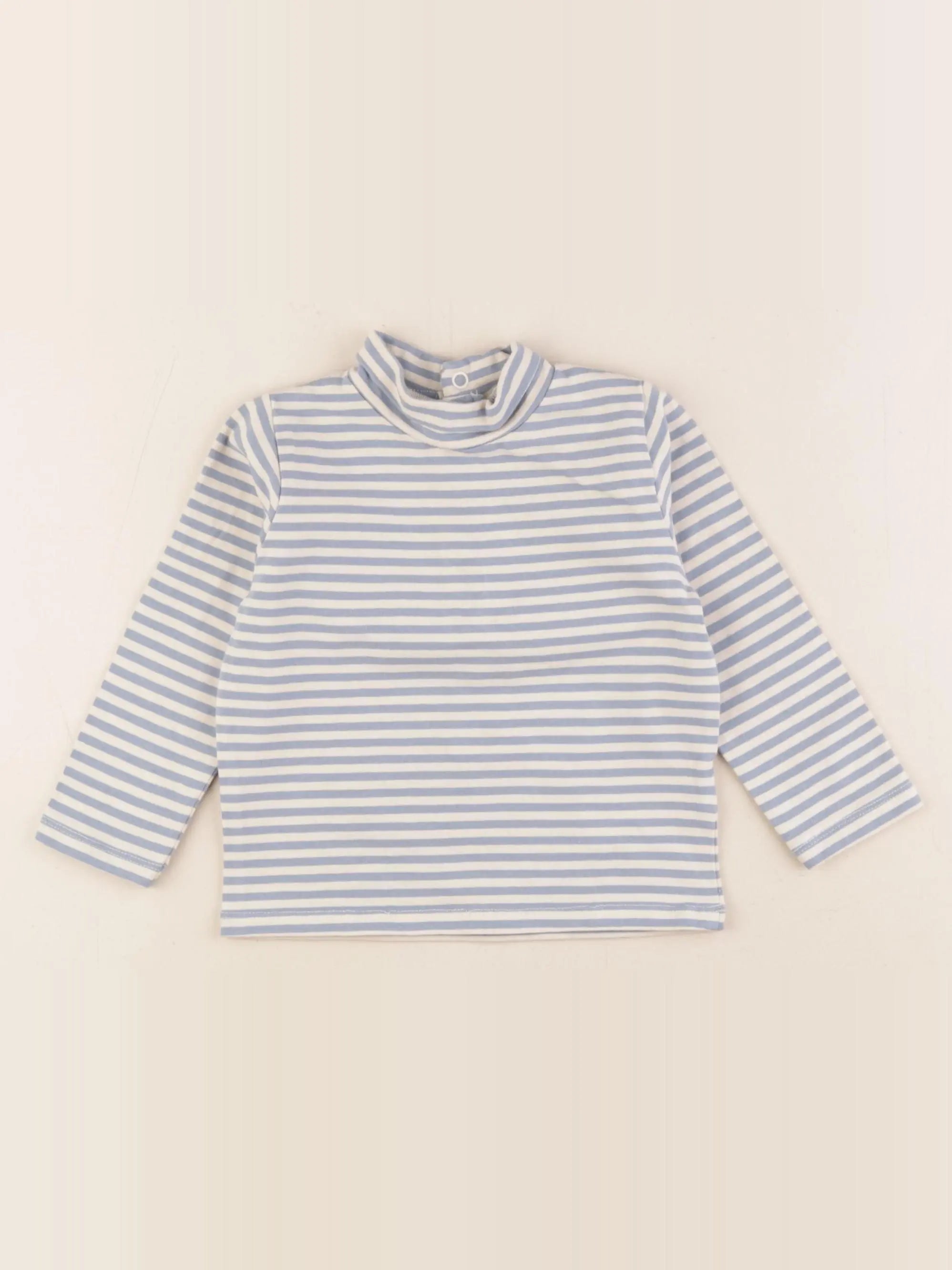 Vertbaudet - sous-pull bleu - 18 mois