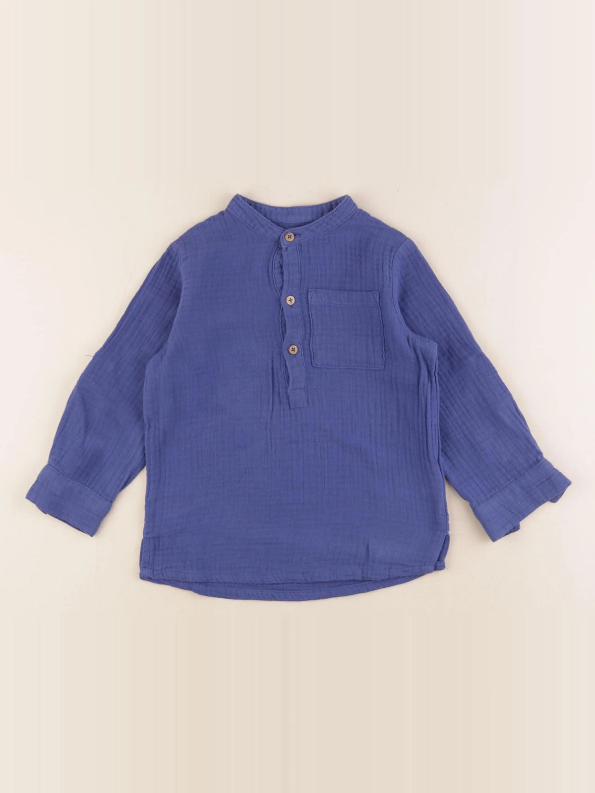 Vertbaudet - chemise bleu - 4 ans