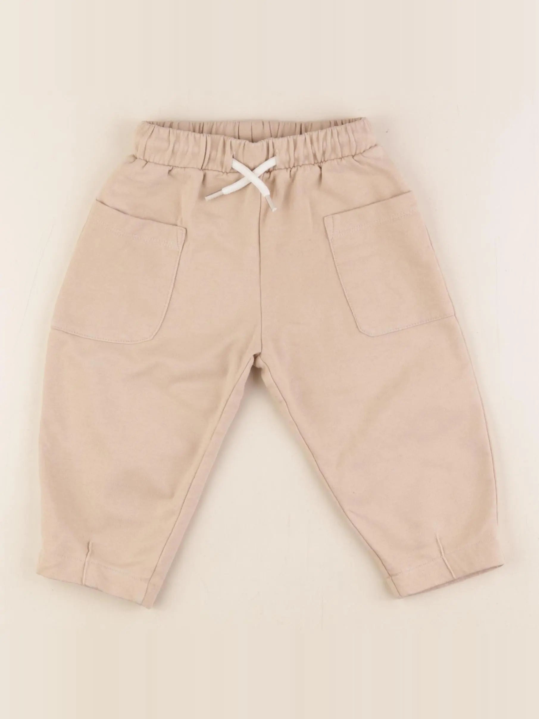 Vertbaudet - pantalon beige - 18 mois