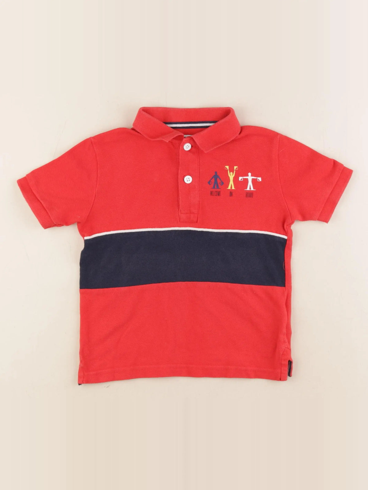 Cyrillus - polo rouge - 4 ans