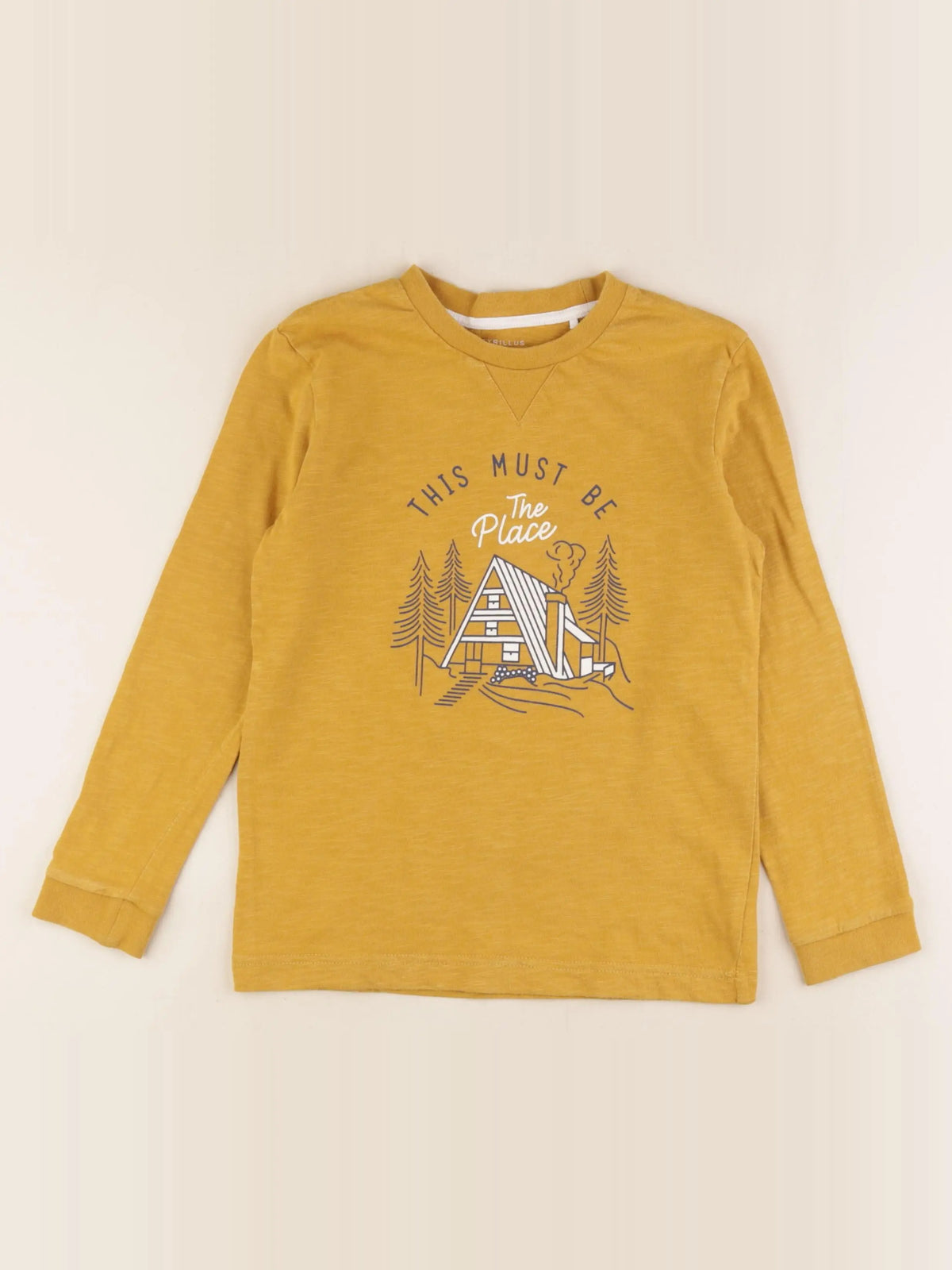 Cyrillus - tee-shirt jaune - 8 ans