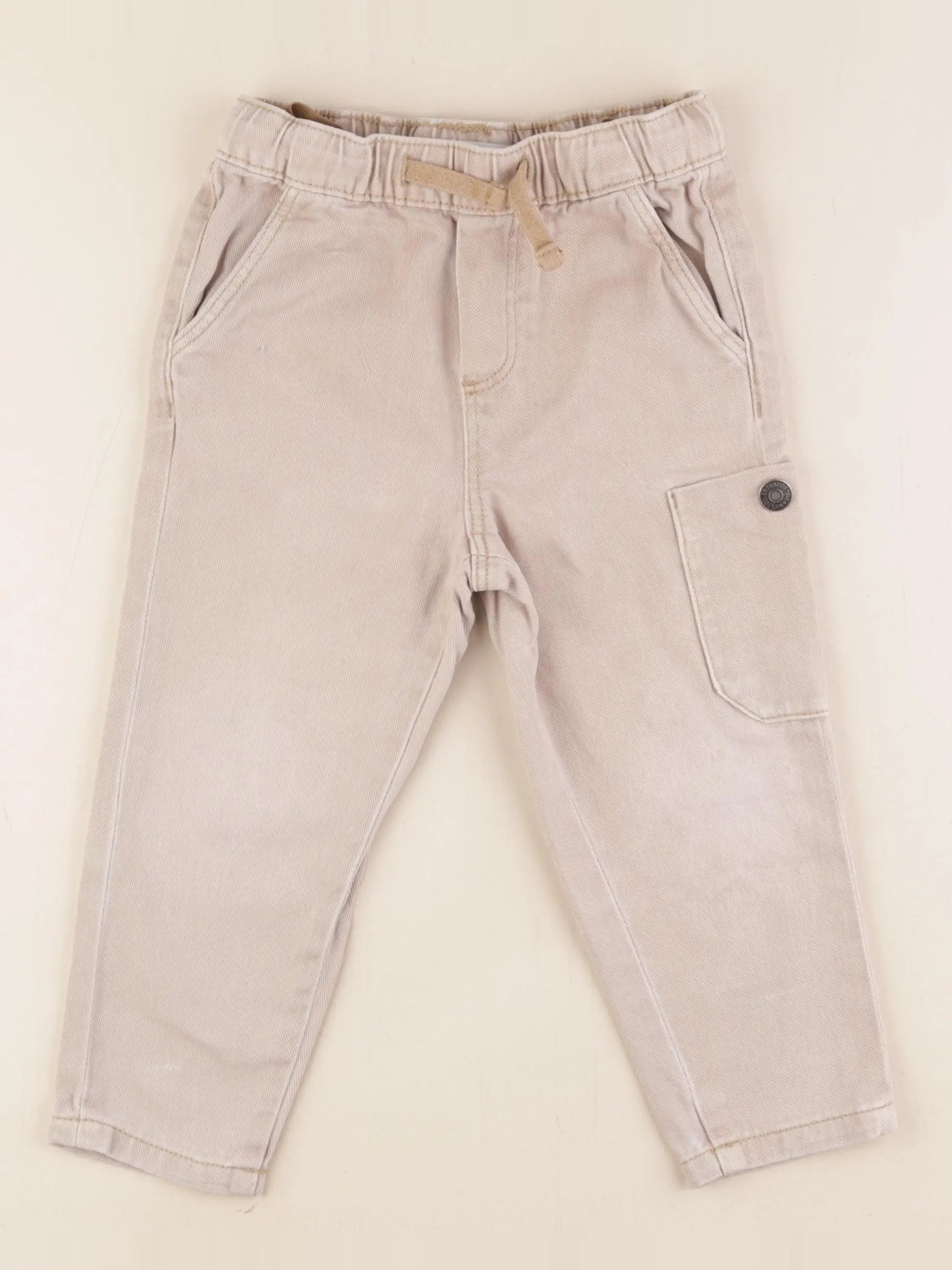 Vertbaudet - pantalon beige - 3 ans