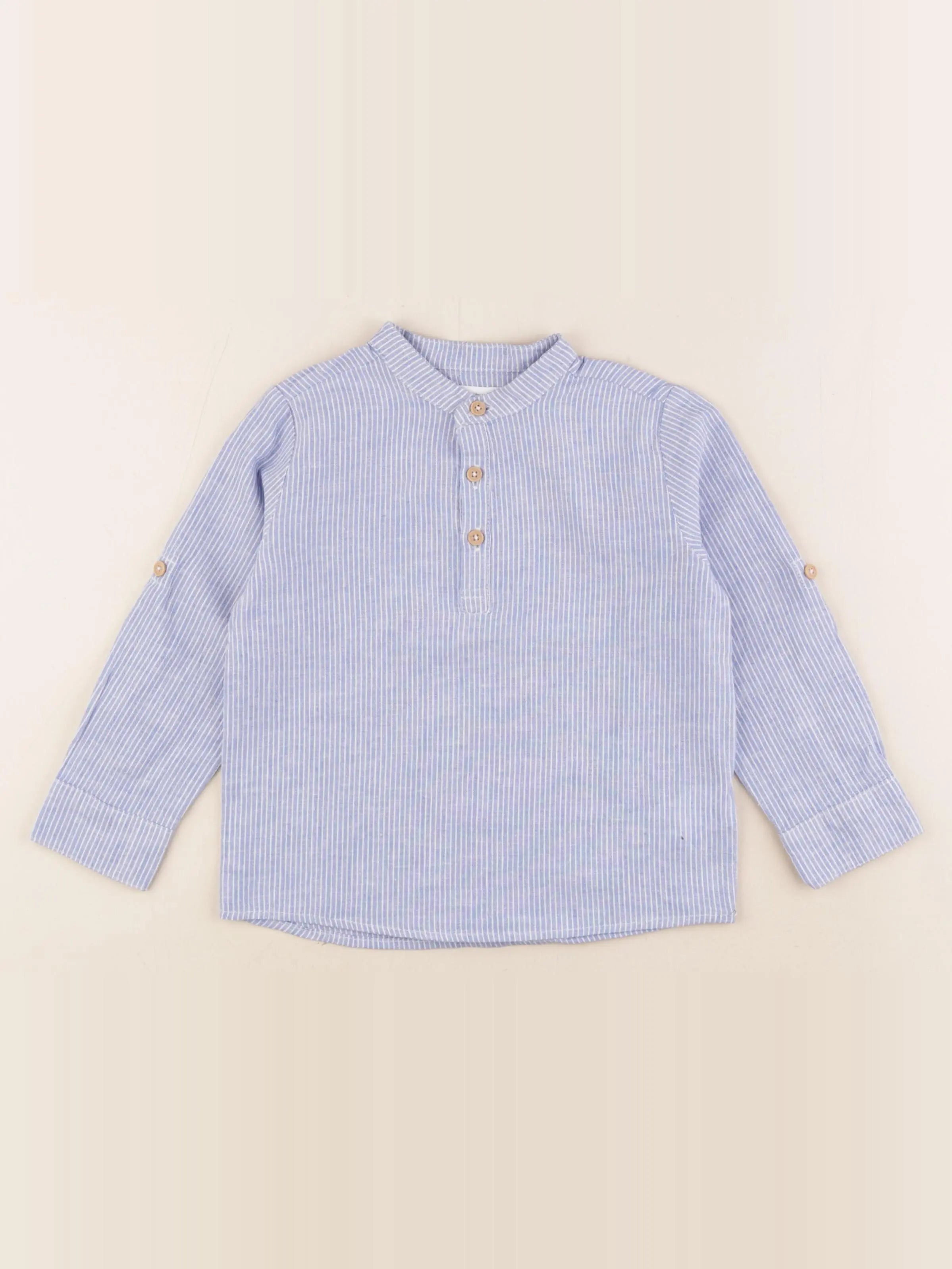 Vertbaudet - chemise bleu - 4 ans