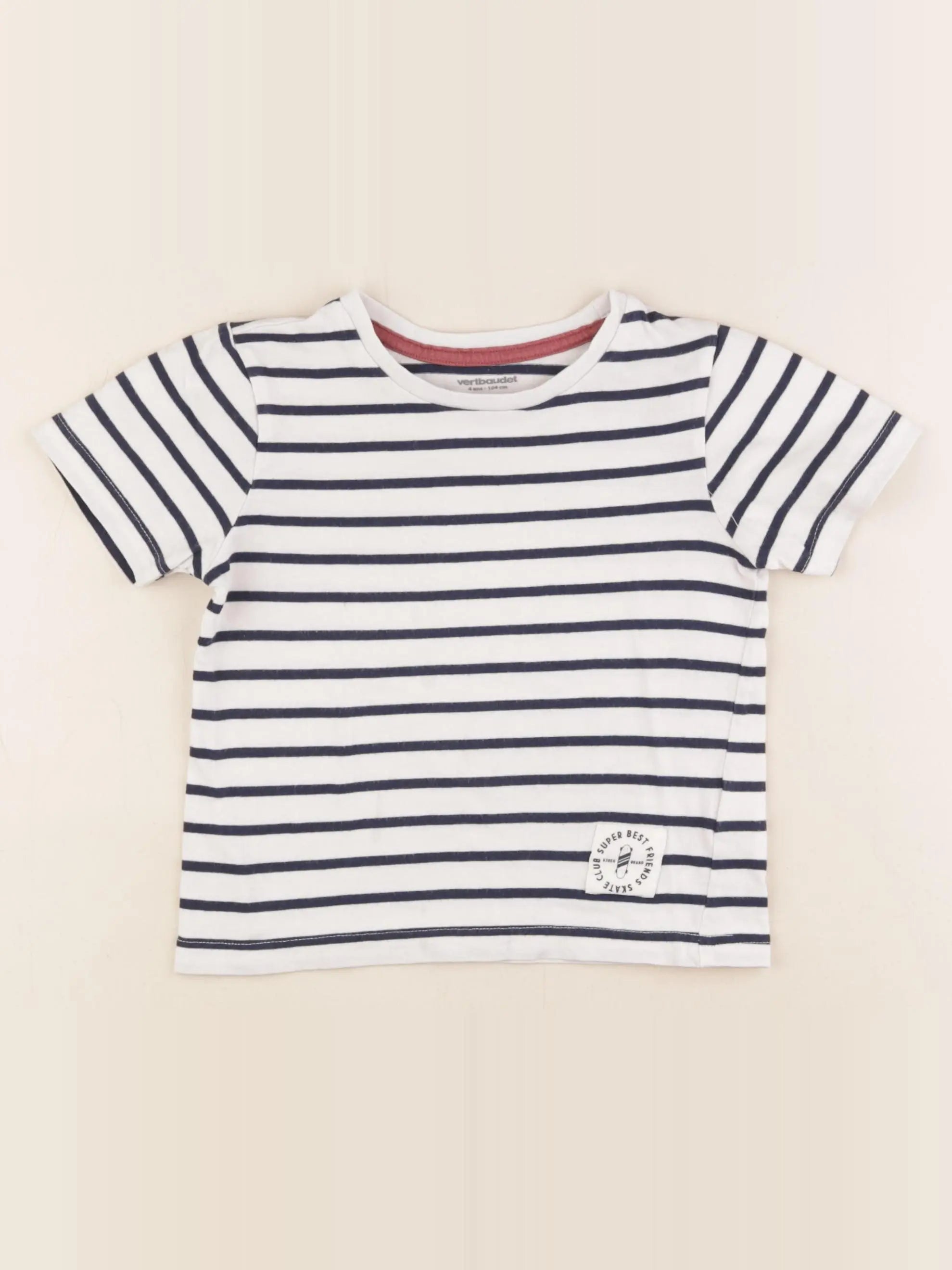 Vertbaudet - tee-shirt multicolore - 4 ans