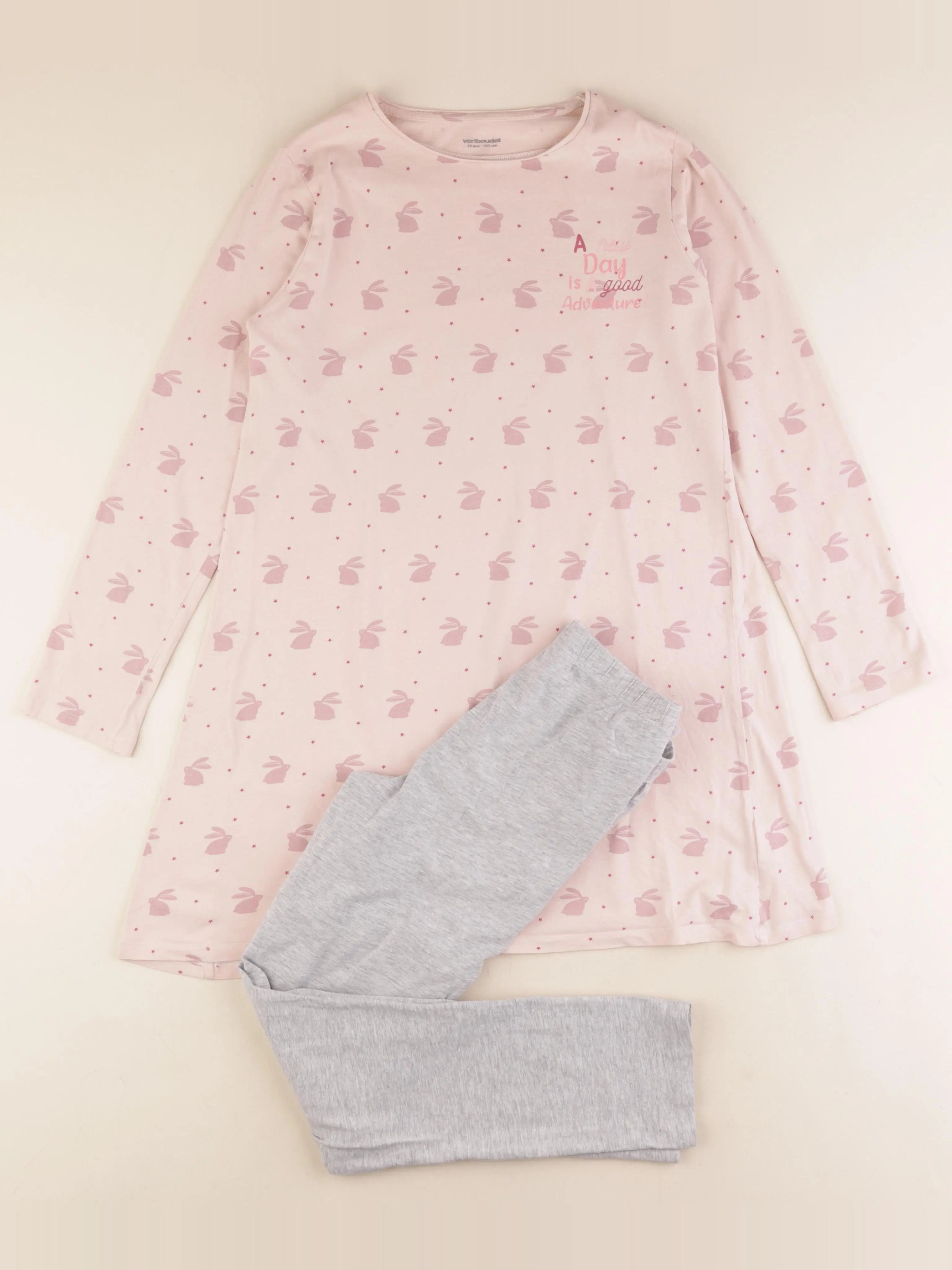 Vertbaudet - pyjama coton multicolore - 12 ans