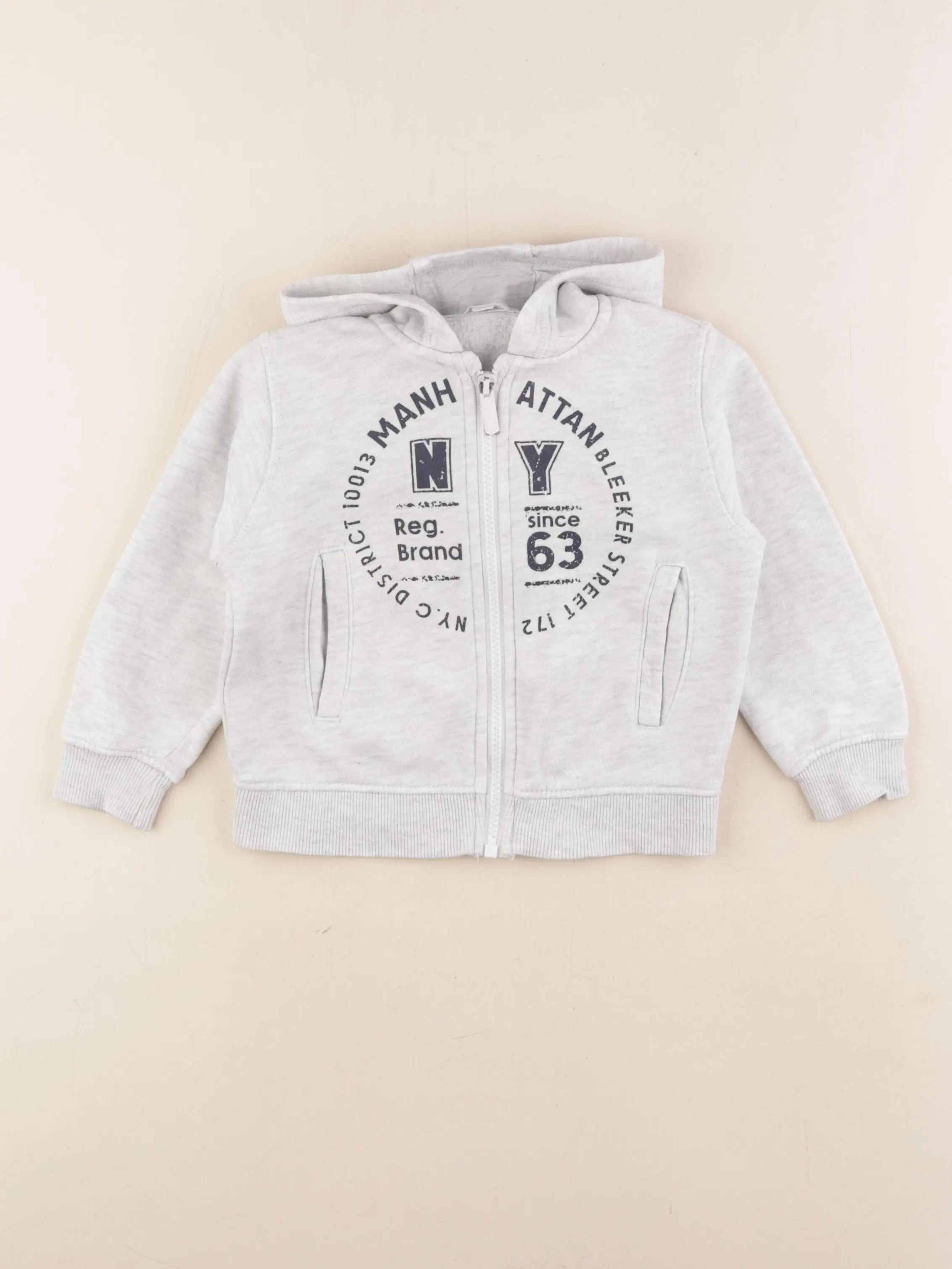 Vertbaudet - sweat gris - 3 ans