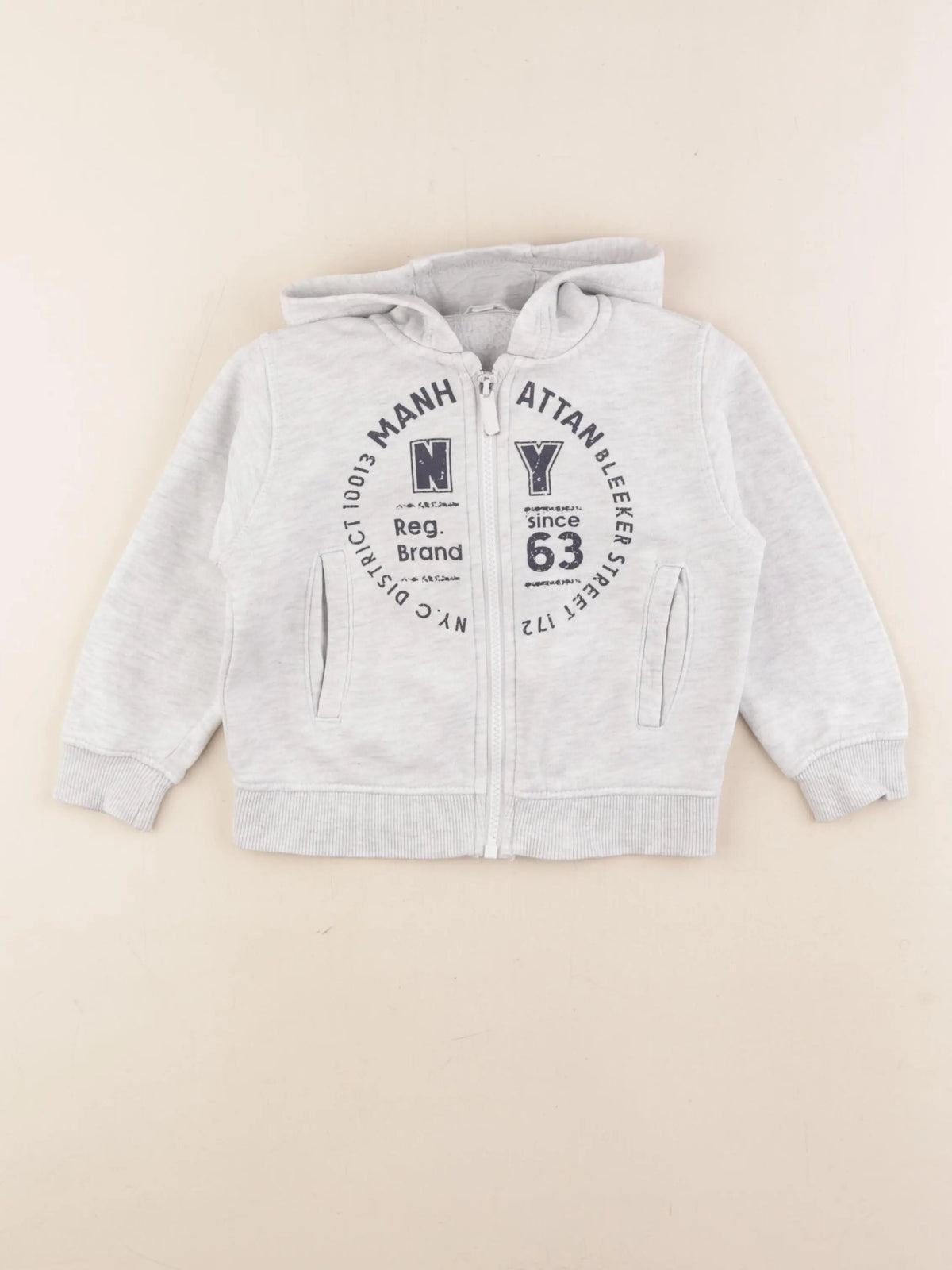Vertbaudet - sweat gris - 3 ans