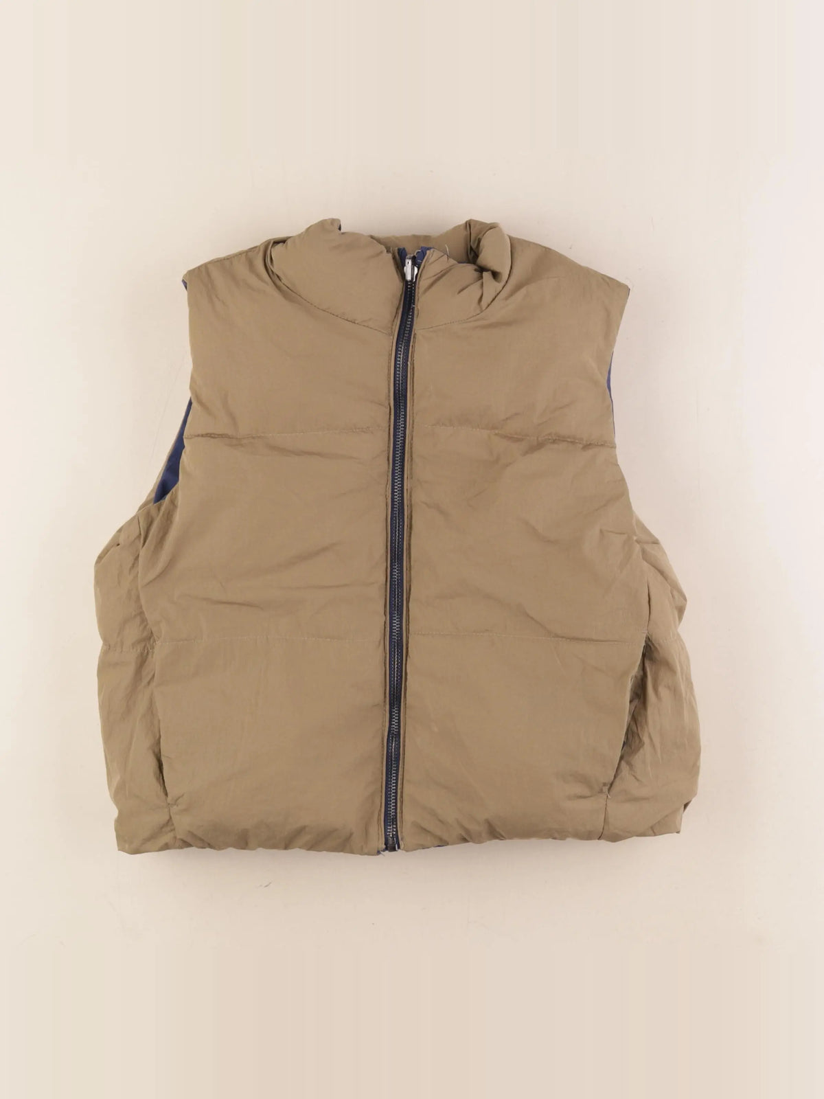Zara - doudoune réversible bleu, vert - 6/7 ans