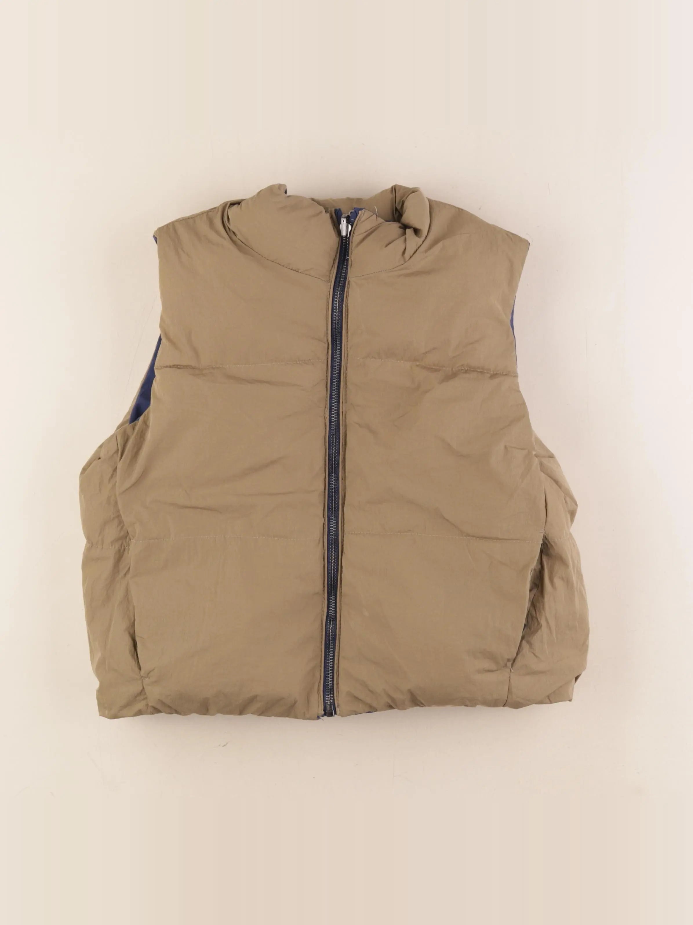 Zara - doudoune réversible bleu, vert - 6/7 ans