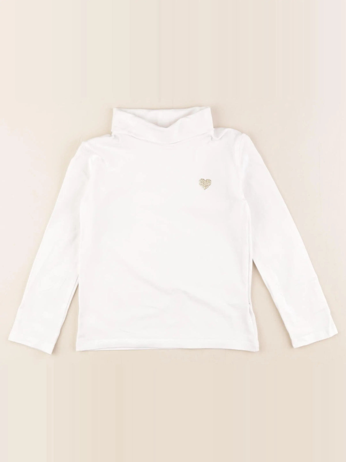 Vertbaudet - sous-pull blanc - 4 ans