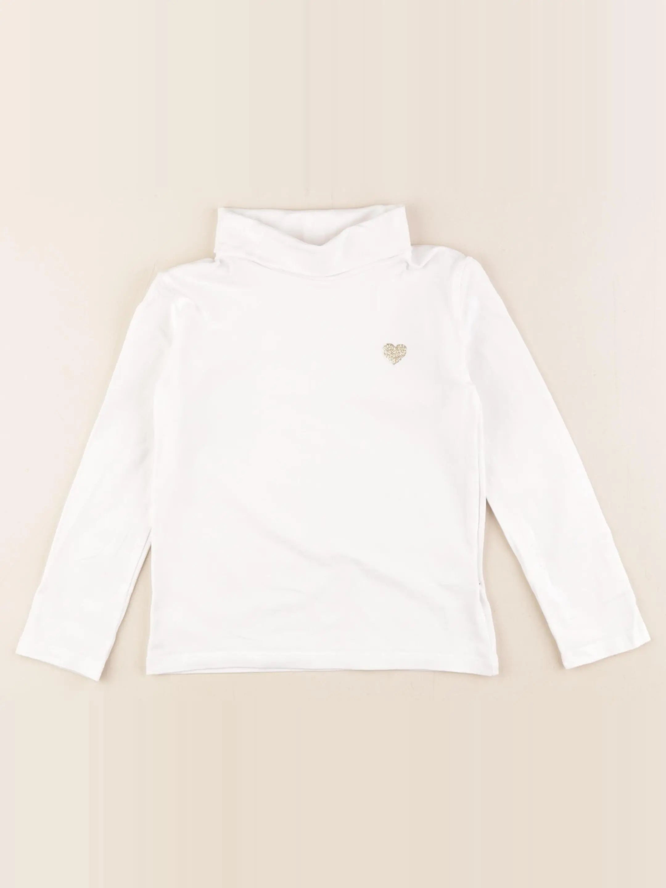 Vertbaudet - sous-pull blanc - 4 ans