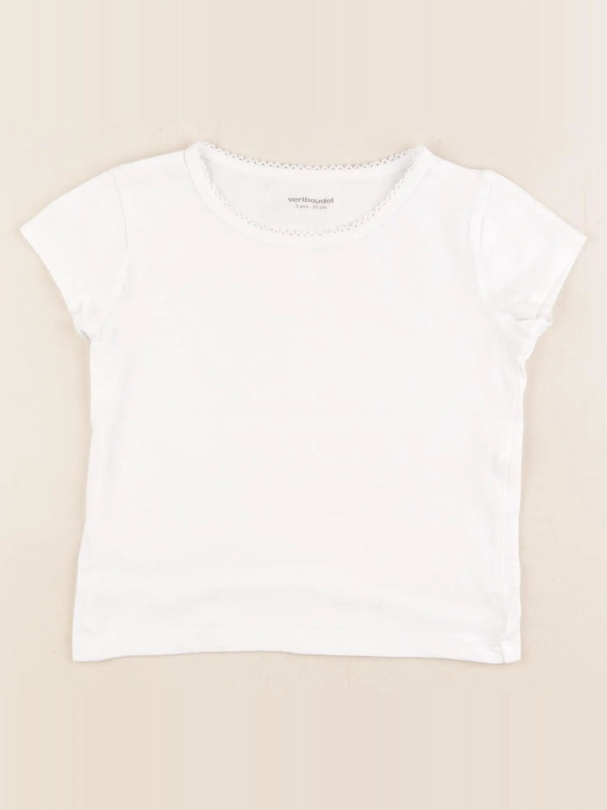 Vertbaudet - maillot de corps blanc - 4 ans