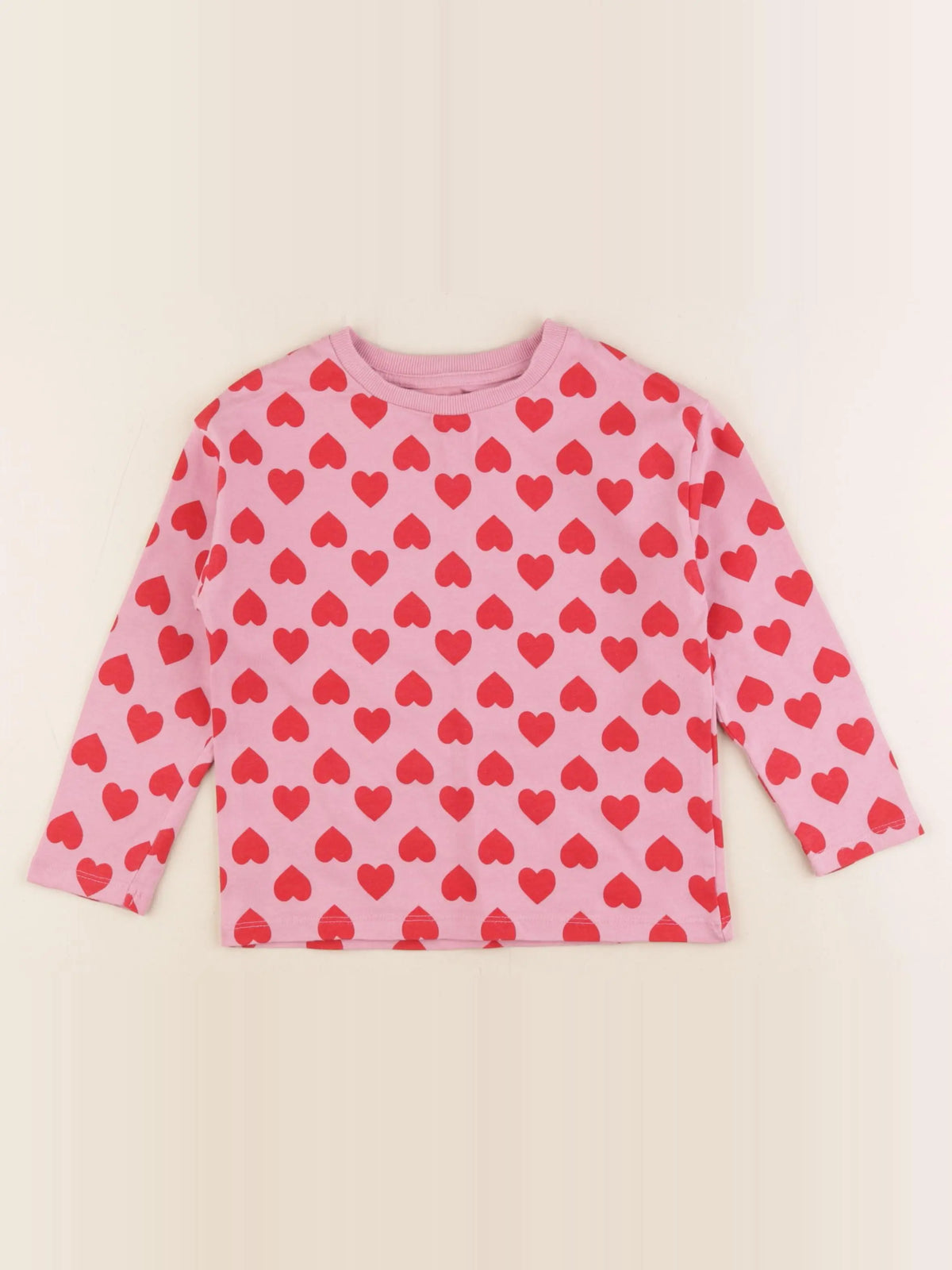 Vertbaudet - tee-shirt rouge, rose - 4 ans