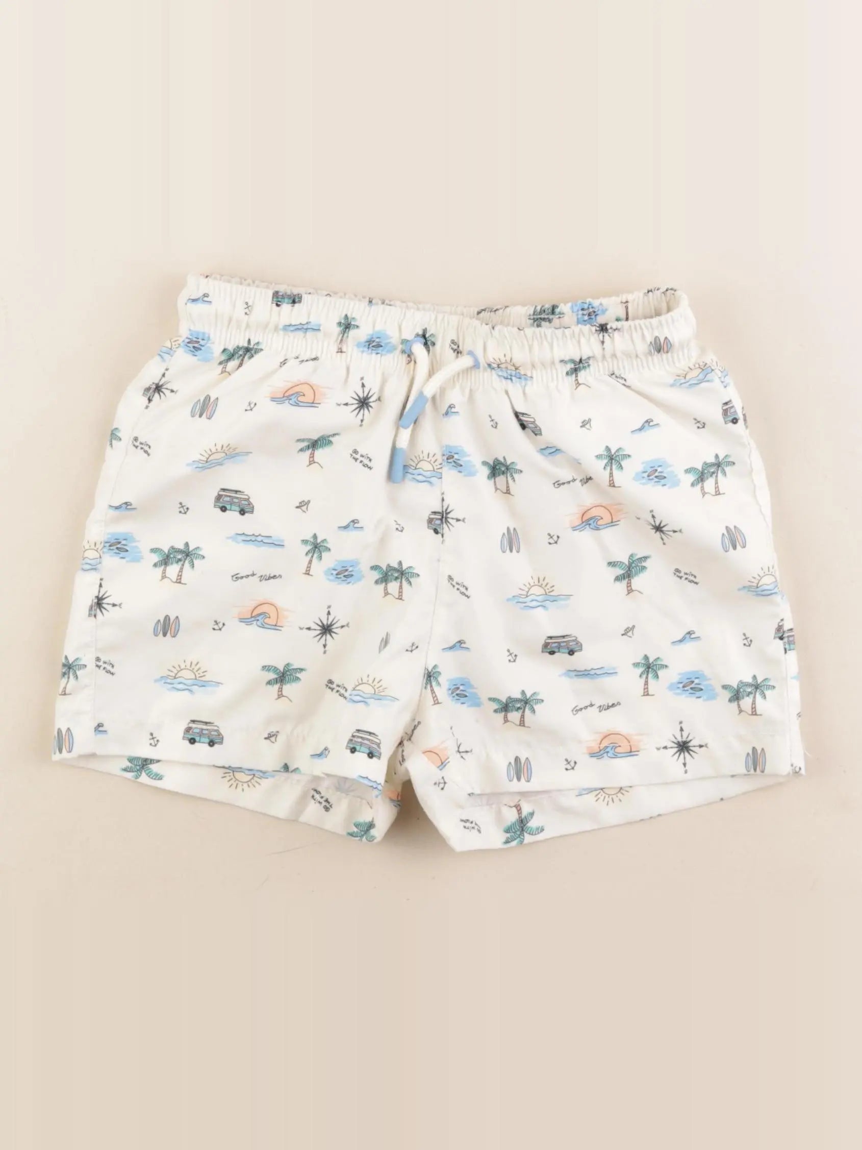 Zara - maillot de bain bleu - 6/7 ans