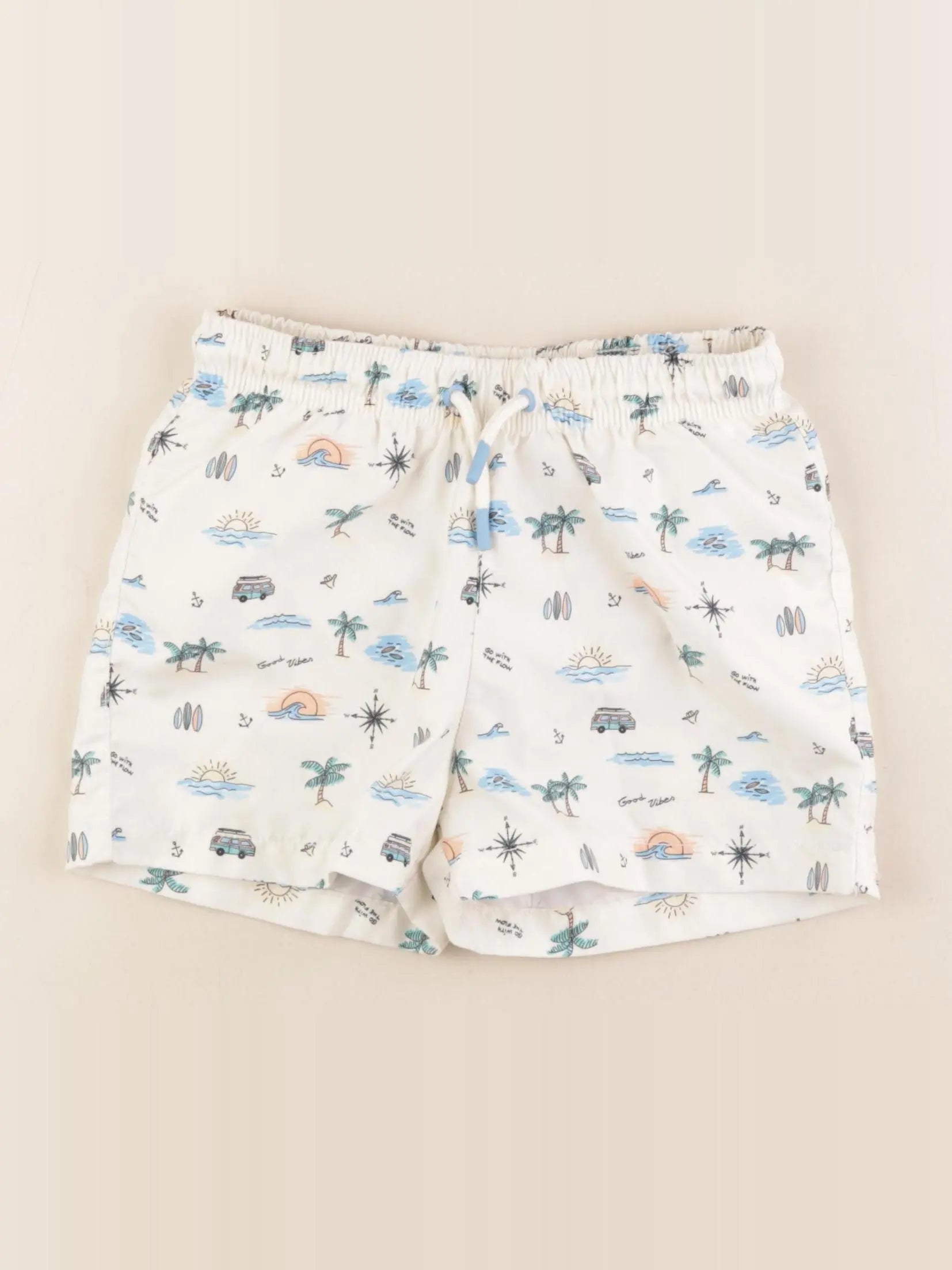 Zara - maillot de bain beige - 6/7 ans
