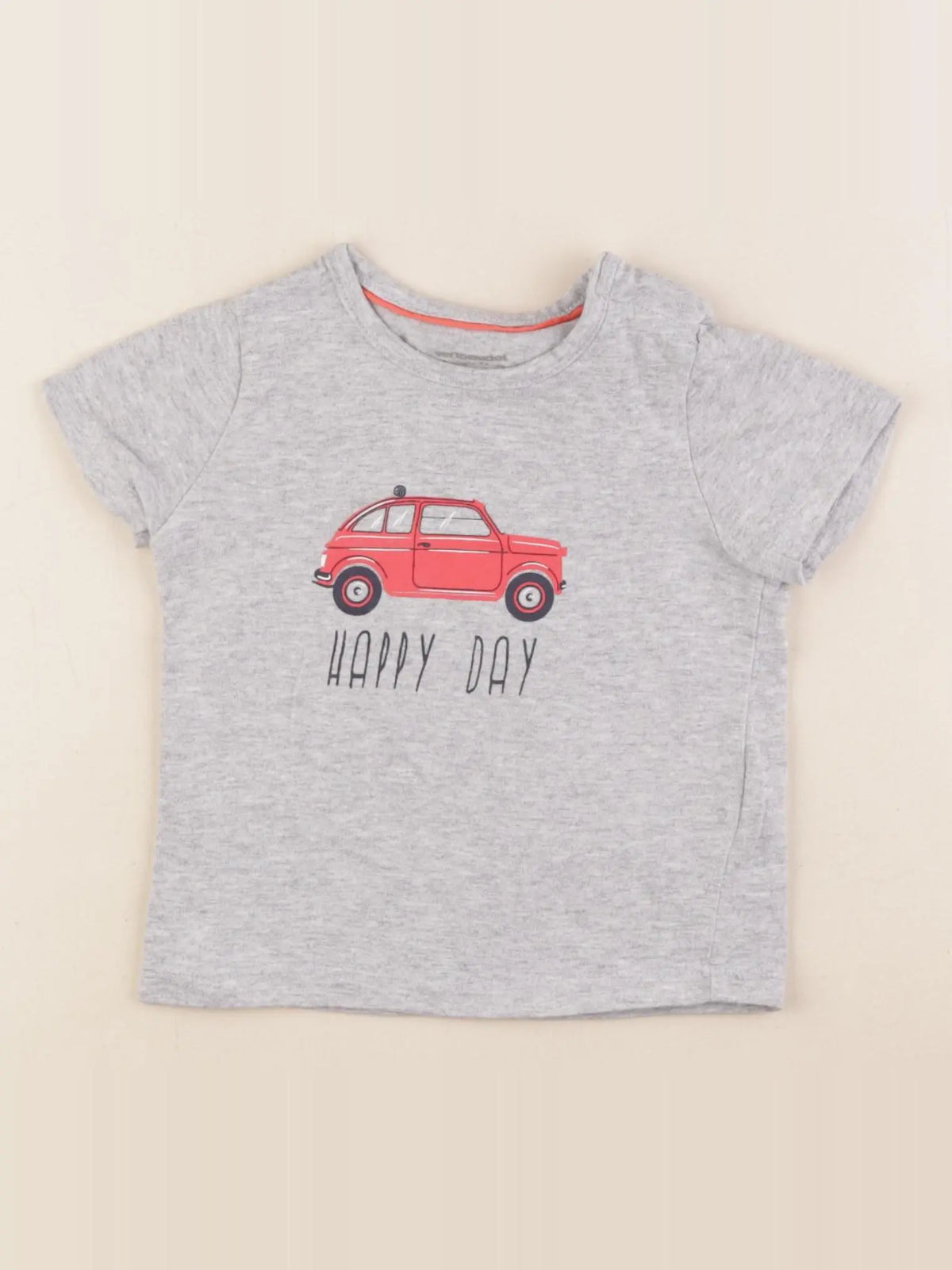 Vertbaudet - tee-shirt gris - 12 mois