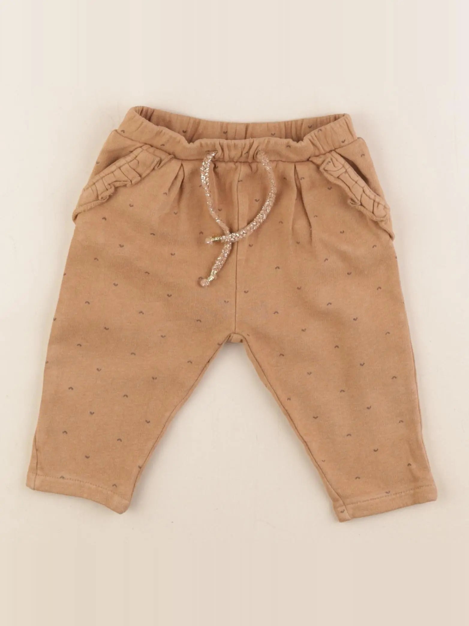 Vertbaudet - pantalon marron - 9 mois