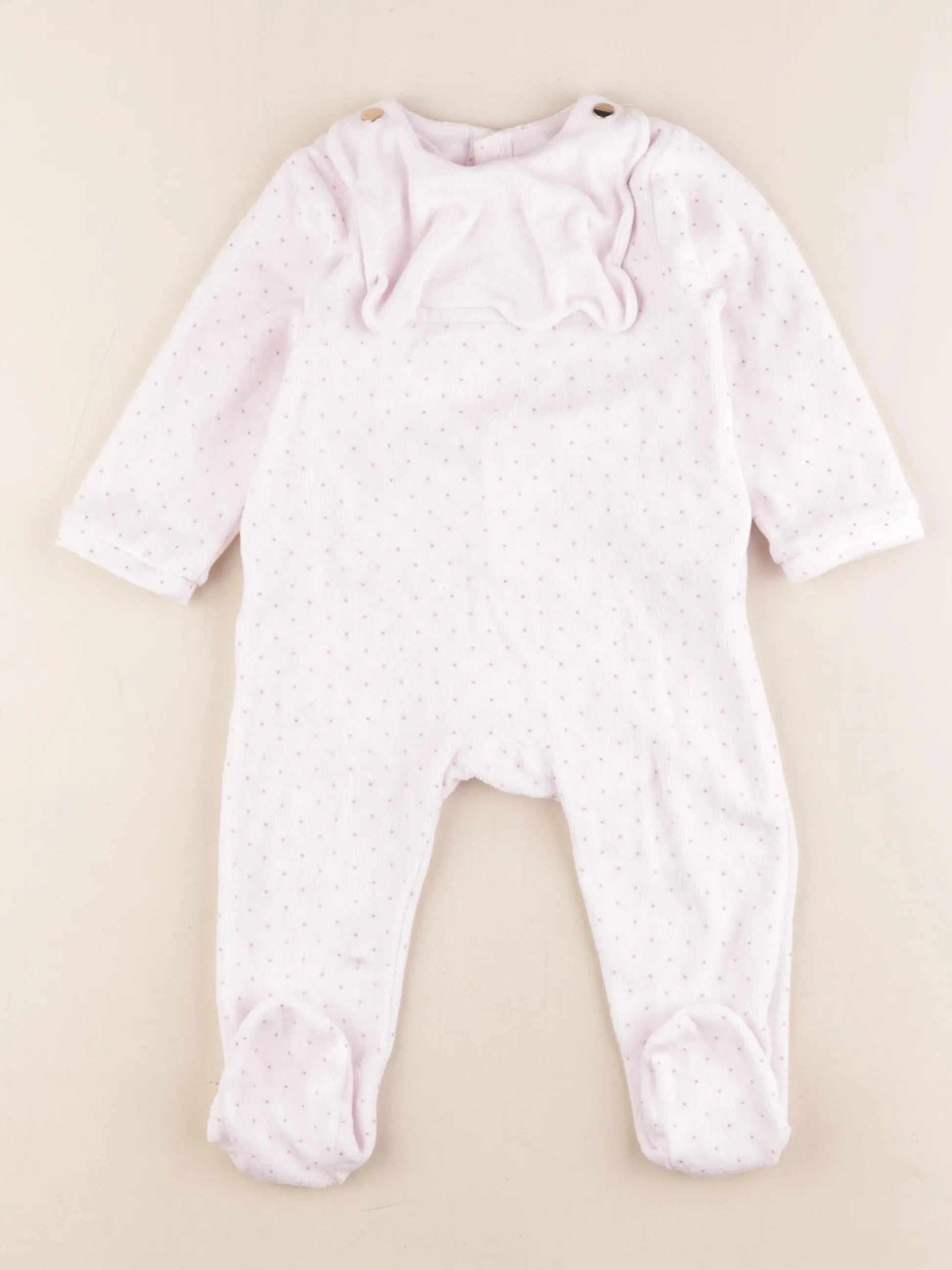 Jacadi - pyjama velours rose - 12 mois