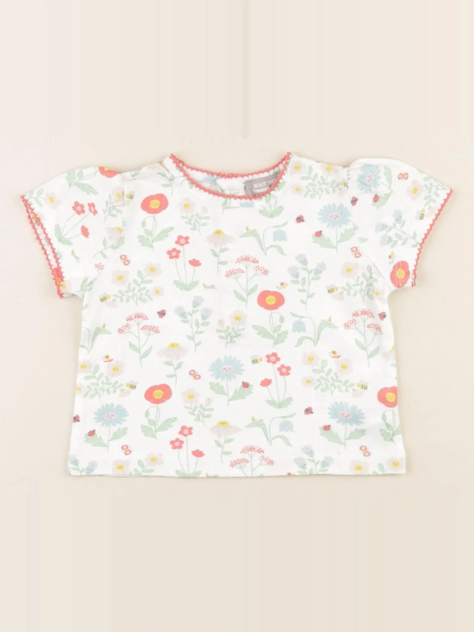 Boutchou - tee-shirt multicolore - 6 mois