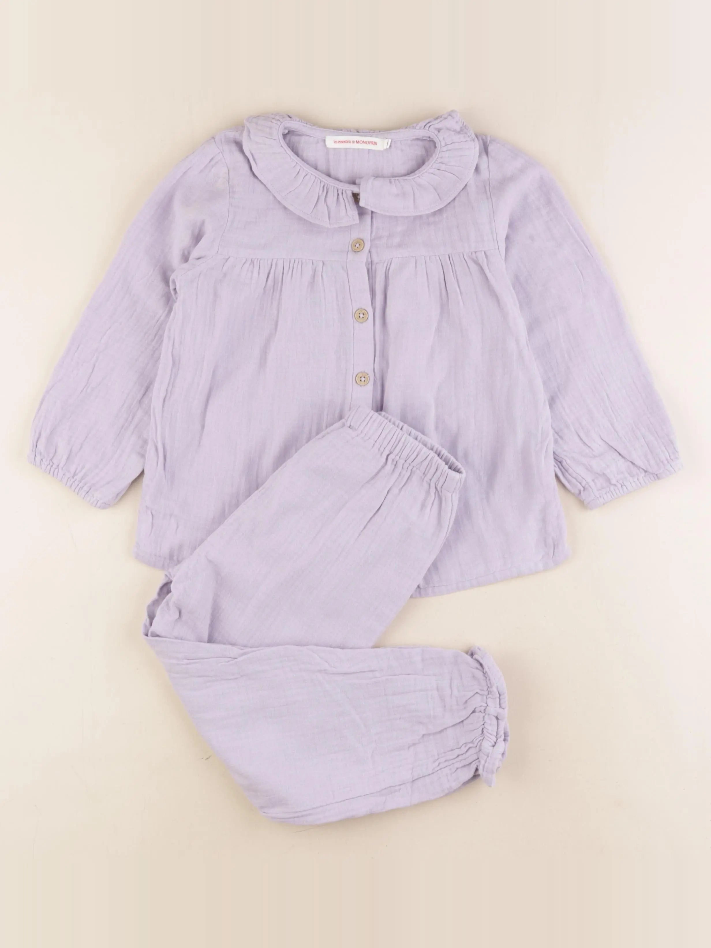 Monoprix - ensemble violet - 4 ans