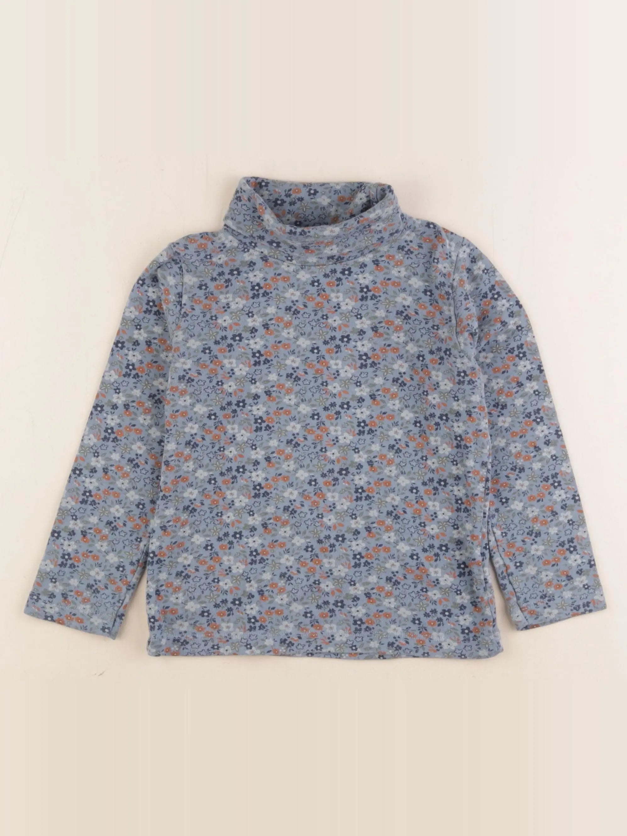Petit Bateau - sous-pull bleu, multicolore - 4 ans