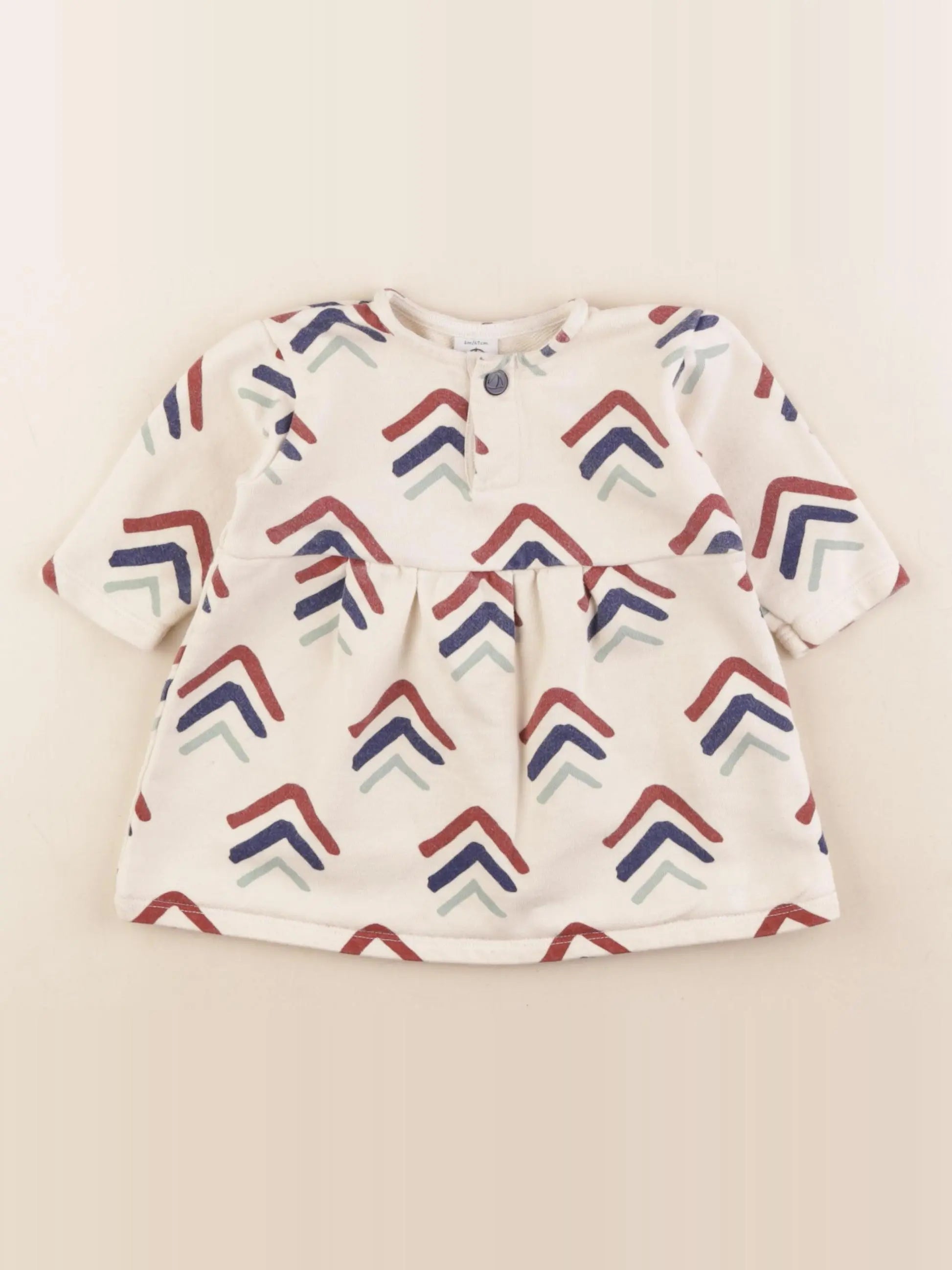 Petit Bateau - robe multicolore - 6 mois