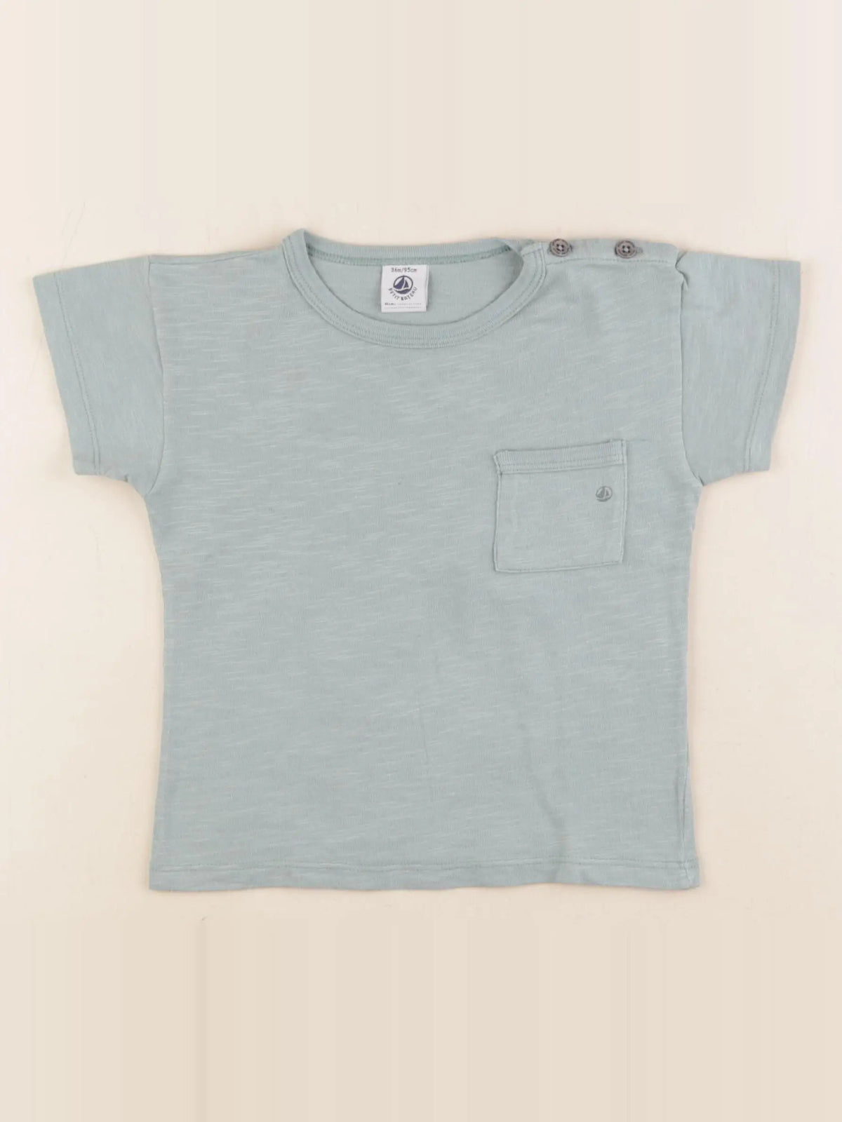 Petit Bateau - tee-shirt vert - 36 mois