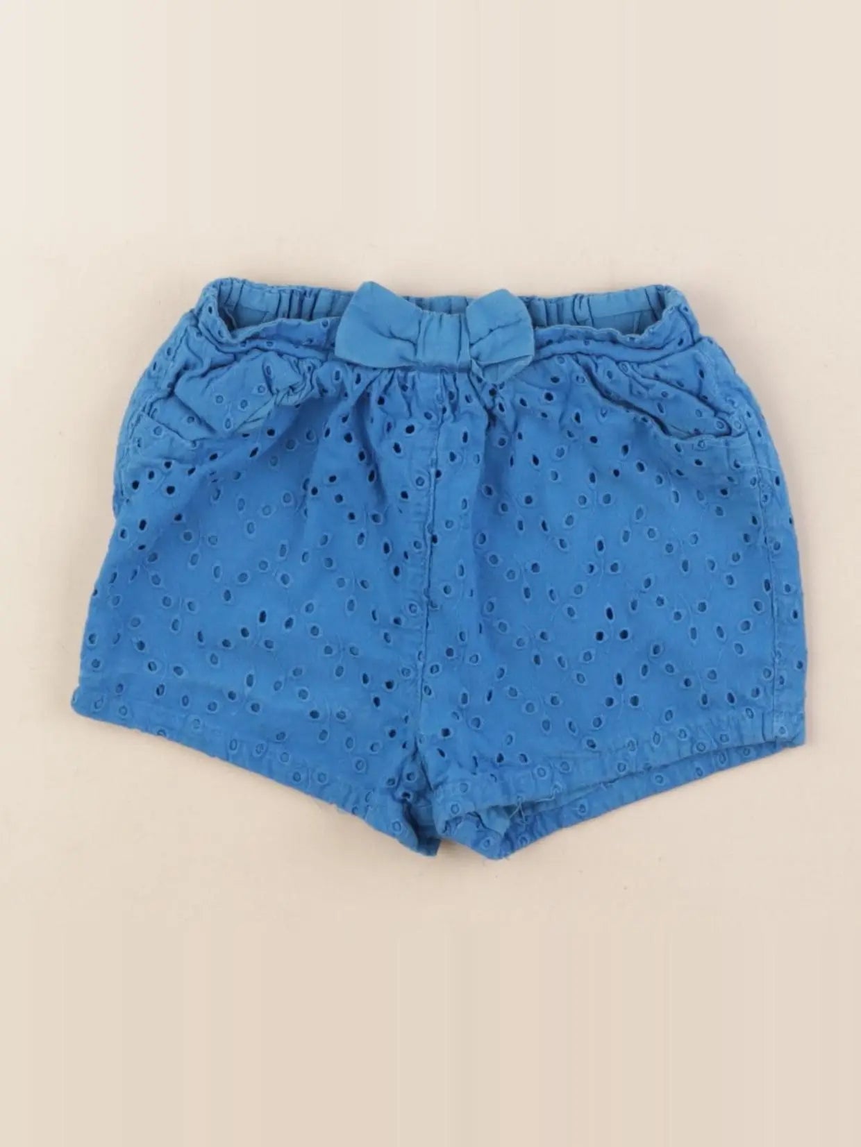Petit Bateau - short bleu - 12 mois