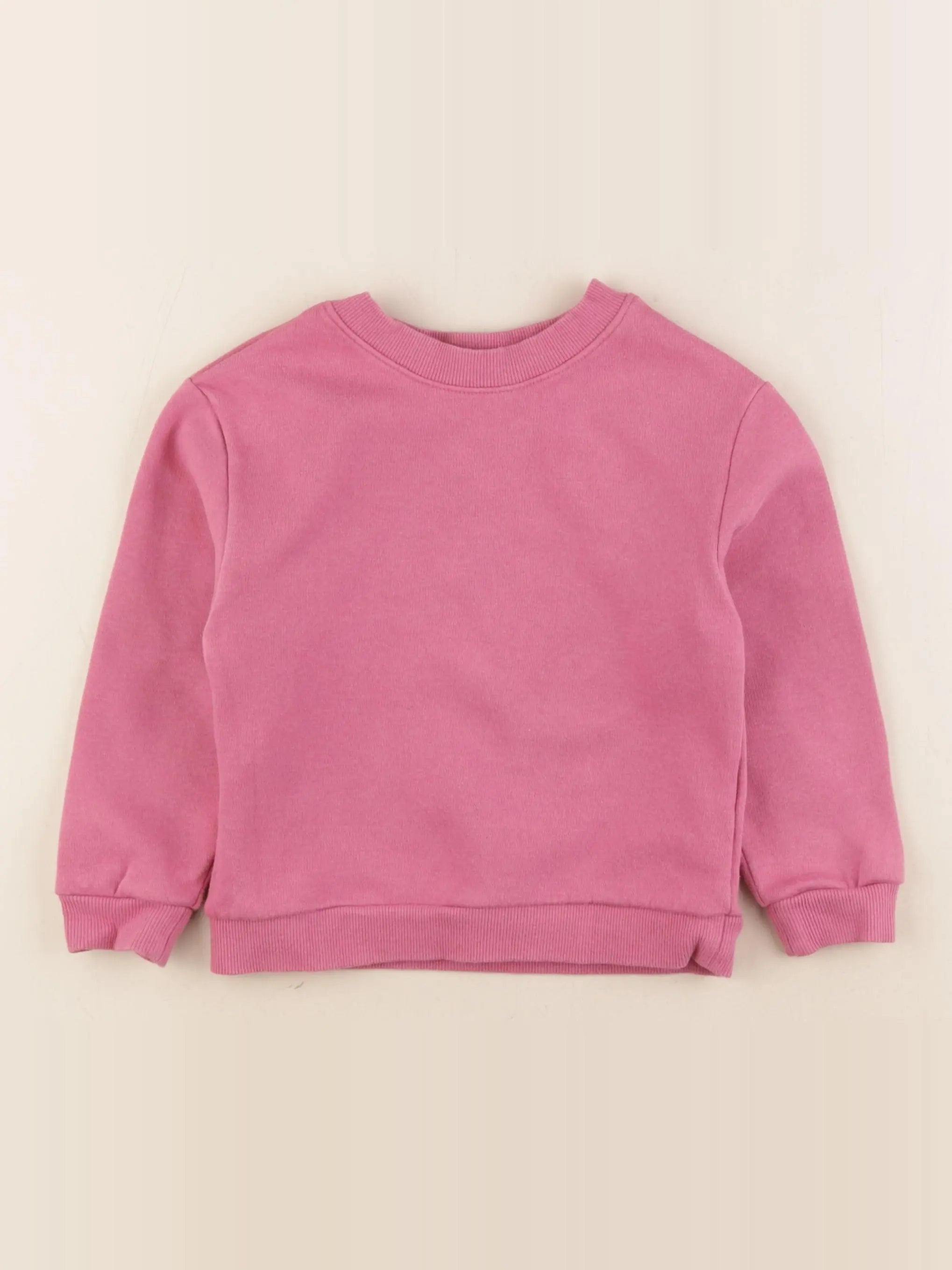 H&M - sweat rose - 3/4 ans